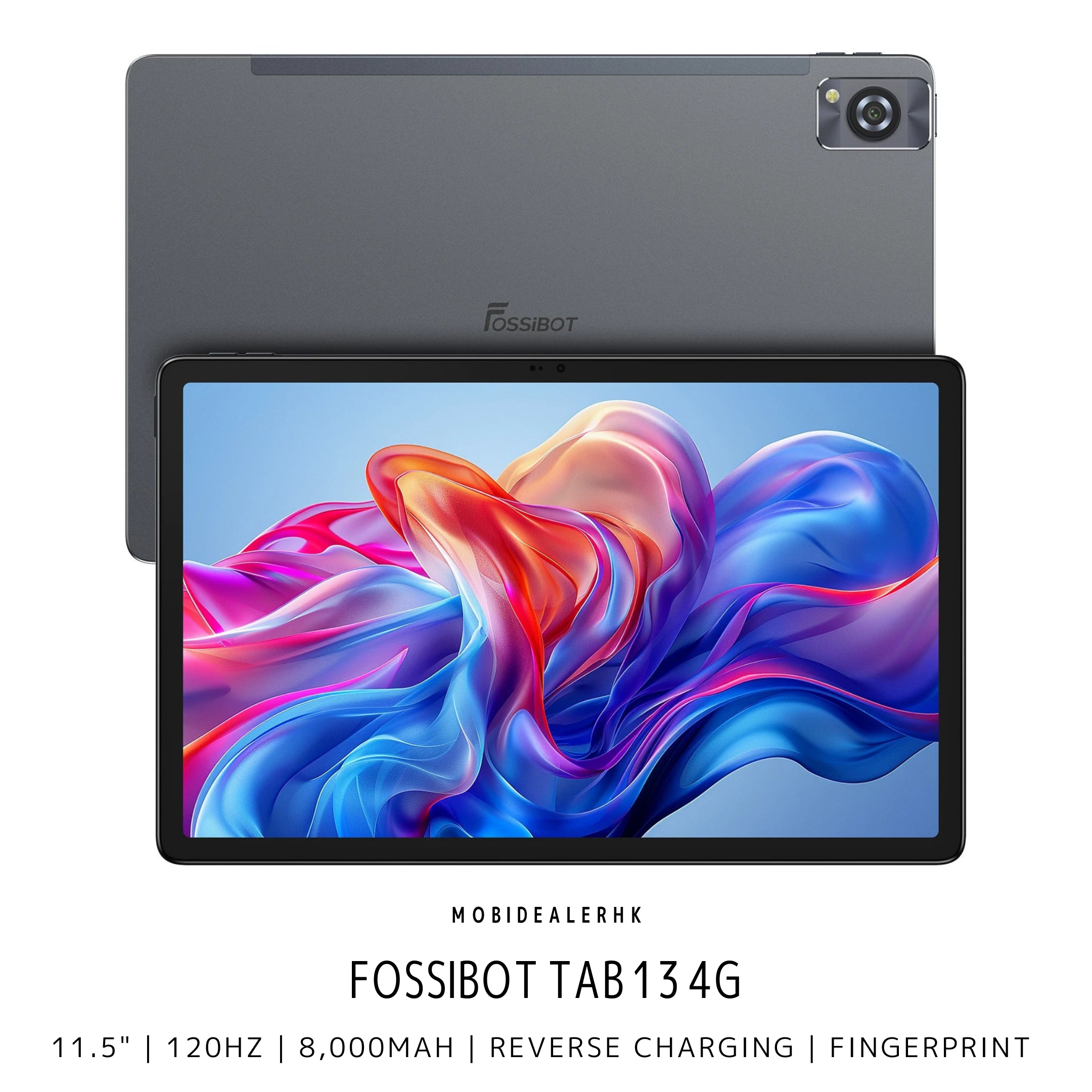 Fossibot Tab 13 | 4G | 平板電腦 | 11.5" | 120Hz | 8,000mAh | Fingerprint
