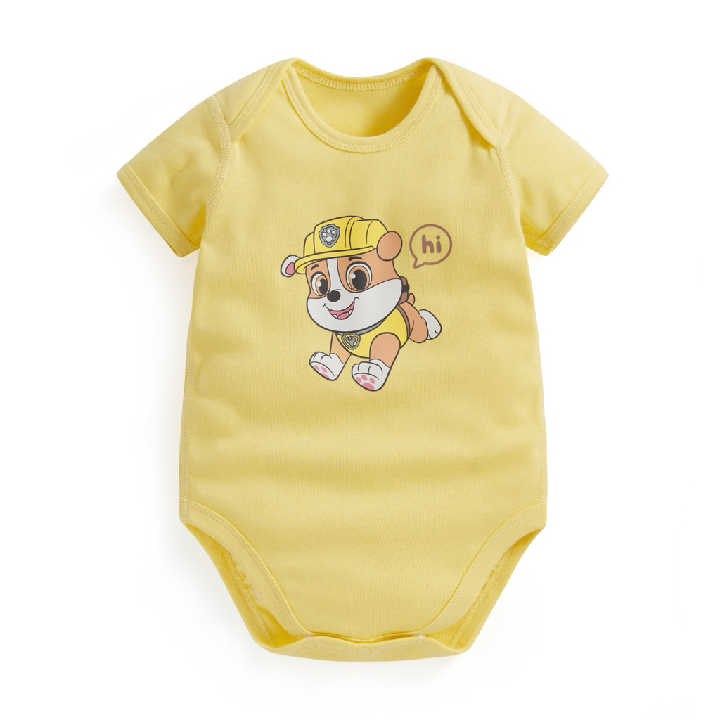💚預訂 台灣直送💚四色Paw Patrol汪汪隊立大功系列人物印花純棉短袖包屁衣