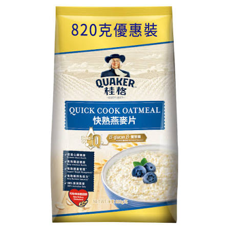 桂格麥皮820g（藍）