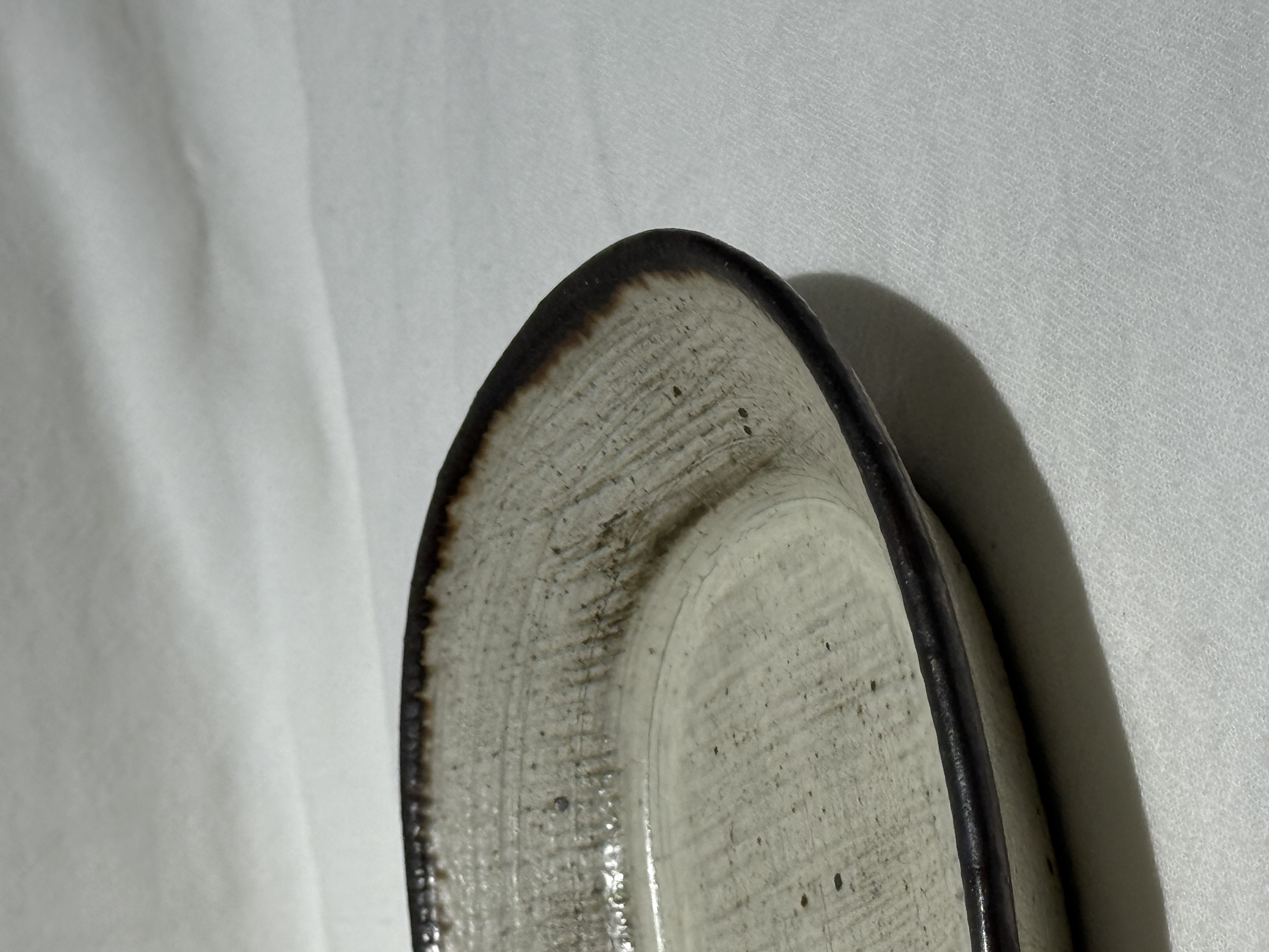 馬目隆広 小盤 素白 黑邊