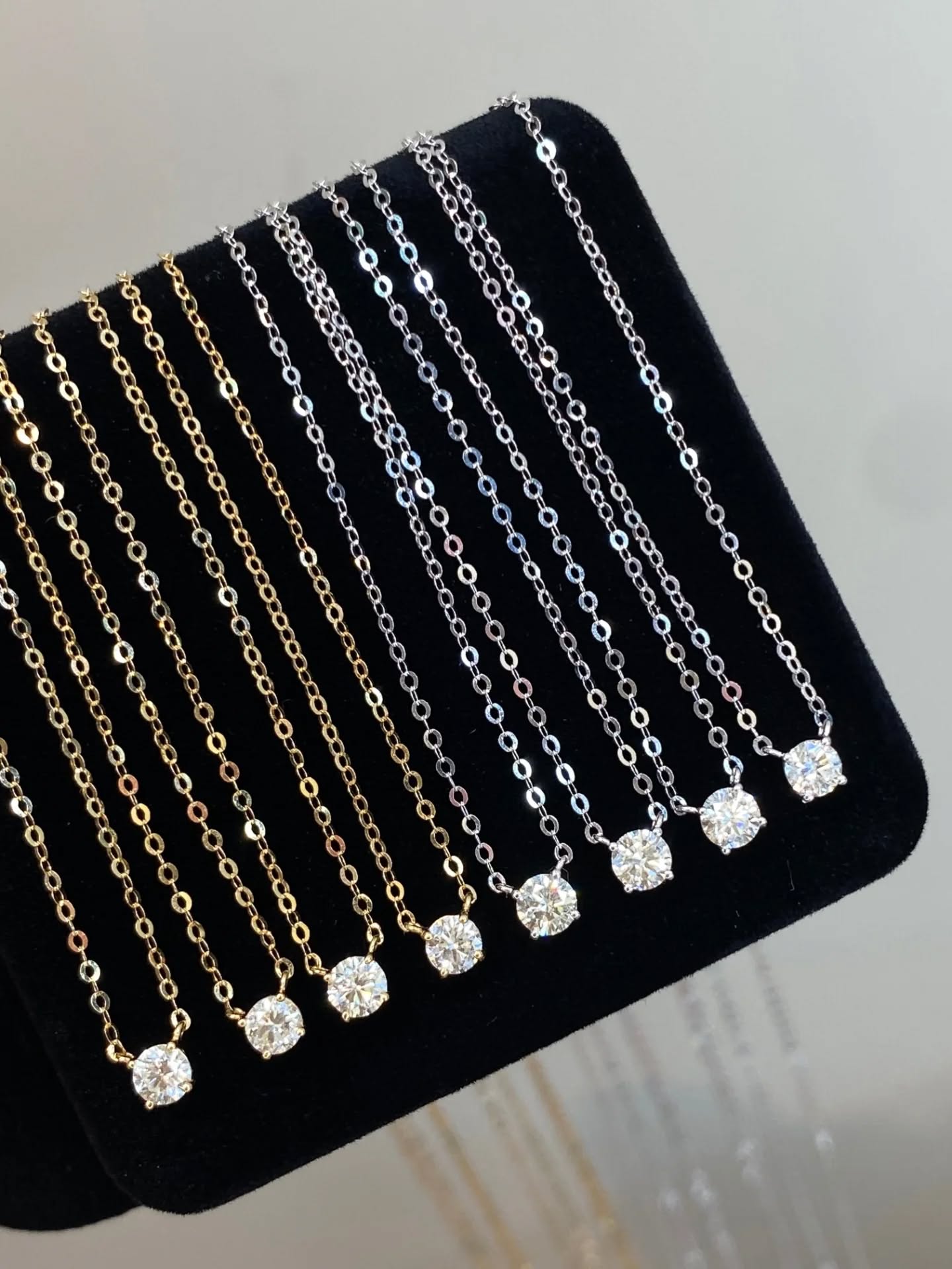 15分爆閃四爪鑽石項鍊 四爪鑲嵌閃耀天然鑽💎  18K鑲嵌天然鑽石💎