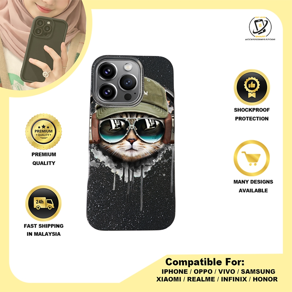 BLING CASE PHONE FOR IPHONE - DESIGN CAT C