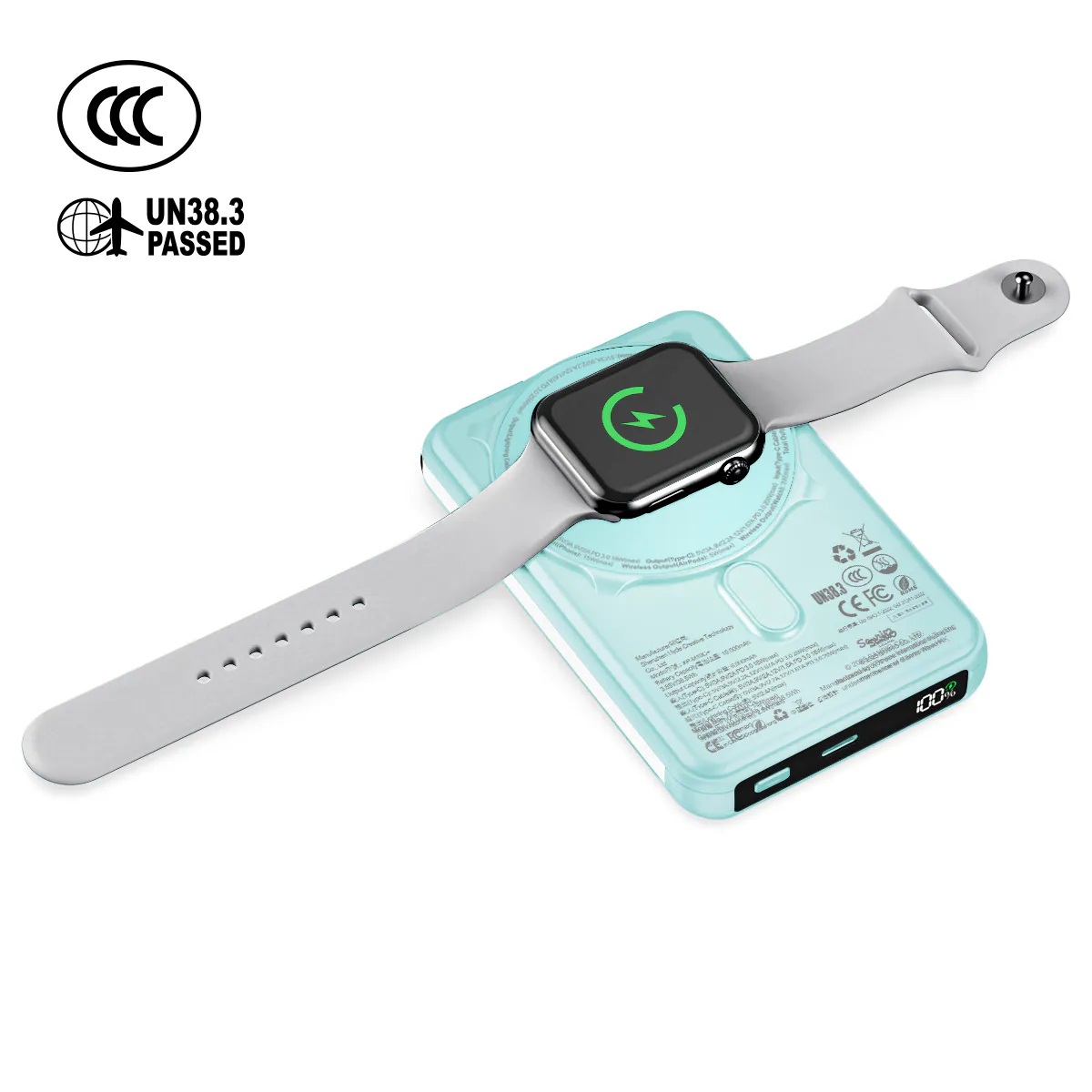 (3C認證) XPower x Sanrio Hangyodon M10C+ 6合1 10000mAh多功能迷你20W PD3.0+磁吸無線快充移動電源