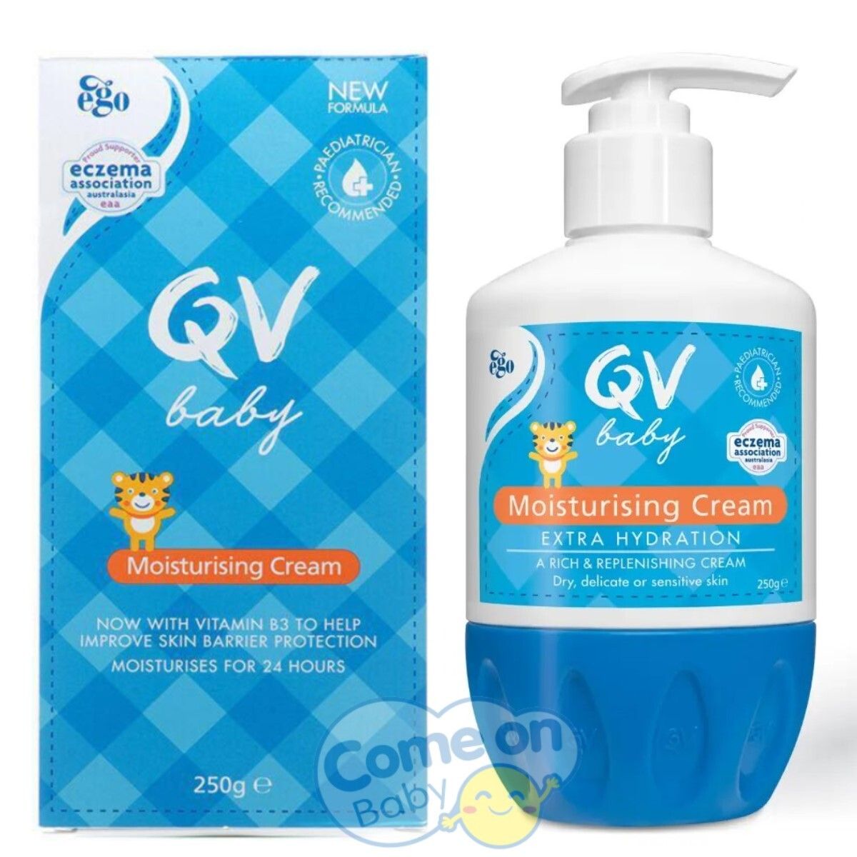 (NS)澳洲 Ego QV Baby 嬰幼兒保濕乳膚霜250g (泵裝)