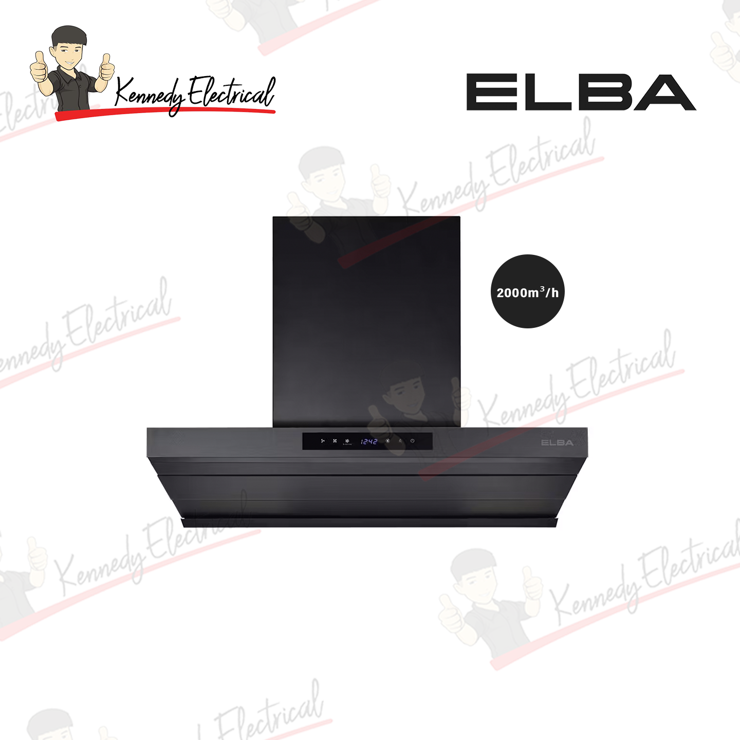 Elba 1800W 2-Speeds Control, 3-Heat Settings Hair Dryer EHD-G2037(BK)