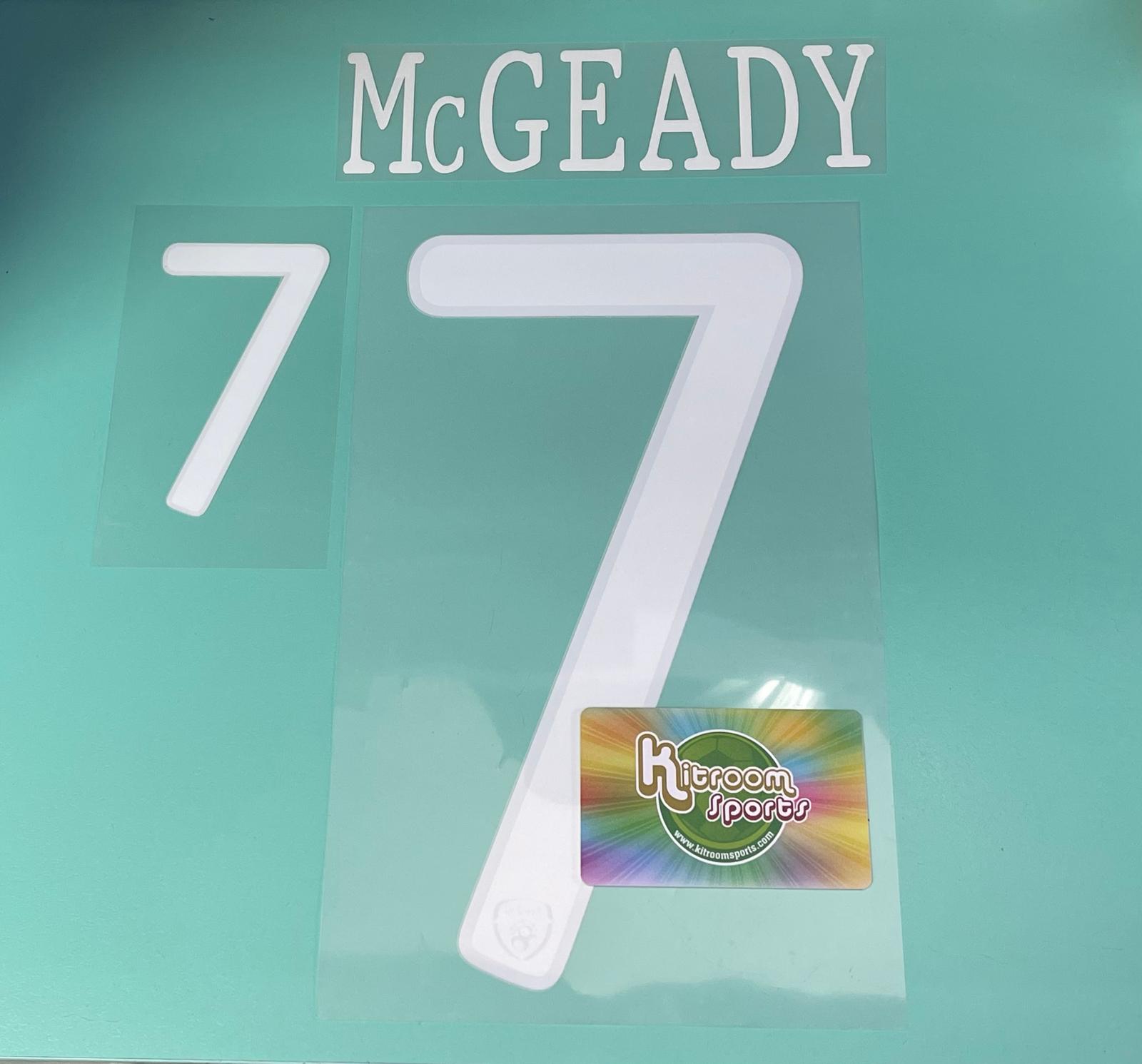 2010 Ireland Home Nameset #7 McGEADY