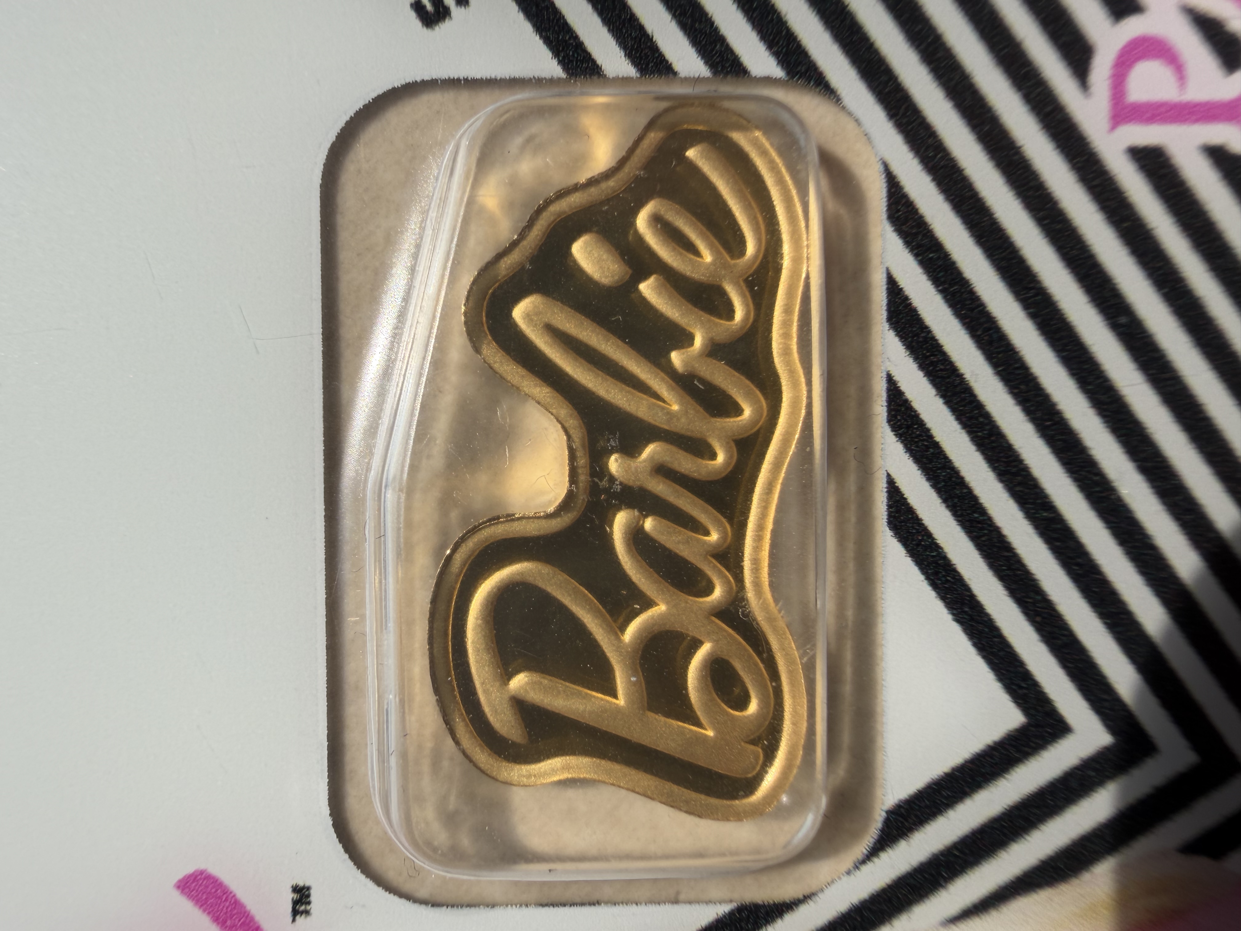 (Nice SN 128) PAMP Barbie 5g🇨🇭Swiss Limited Gold bar Emas 999.9