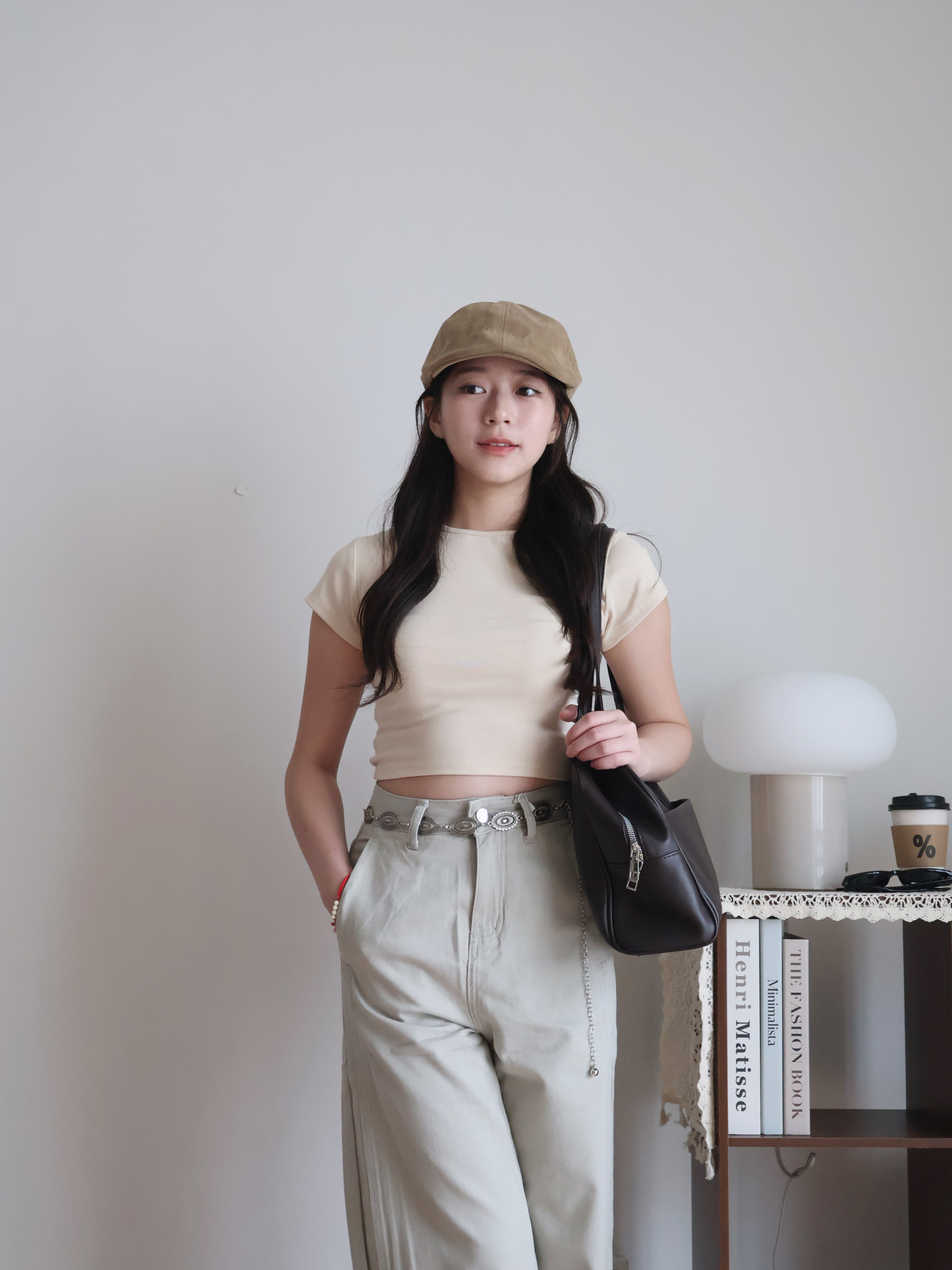 Kyle Cropped Top | Cream