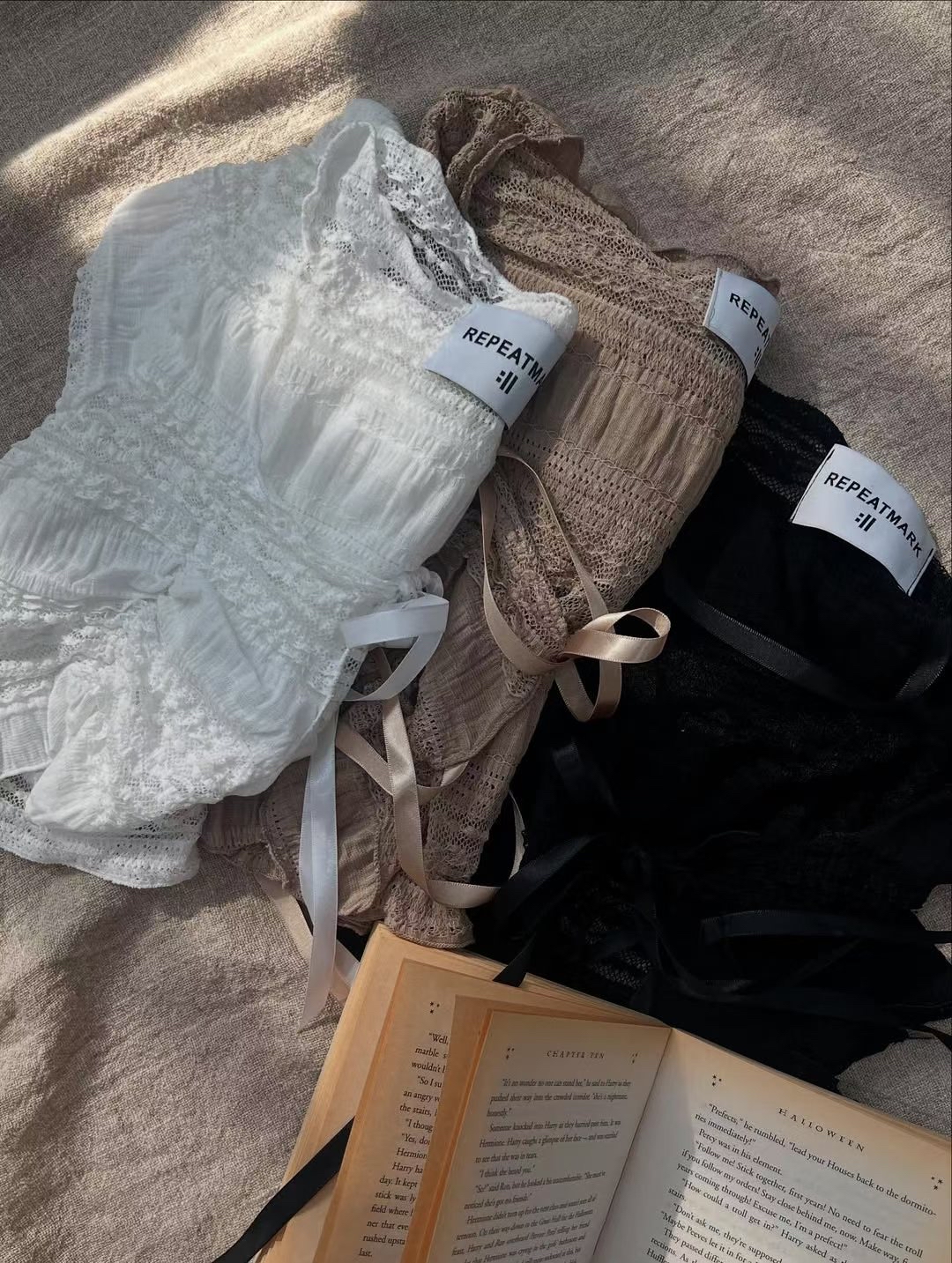 韓國y2K綁帶通心花花方領外套