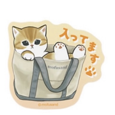 Mofusand 鯊魚貓 貼紙｜預訂