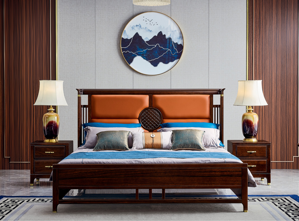 1.8米/1.5米 實木床架 9025