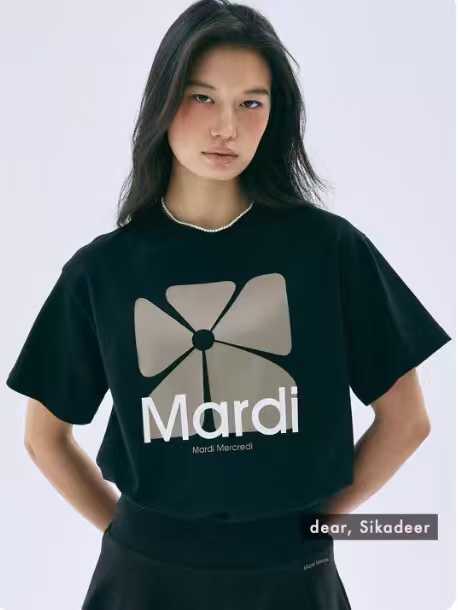 預訂 2026年夏季新品✨Mardi Square Flower短袖Tee [貨號26A324]
