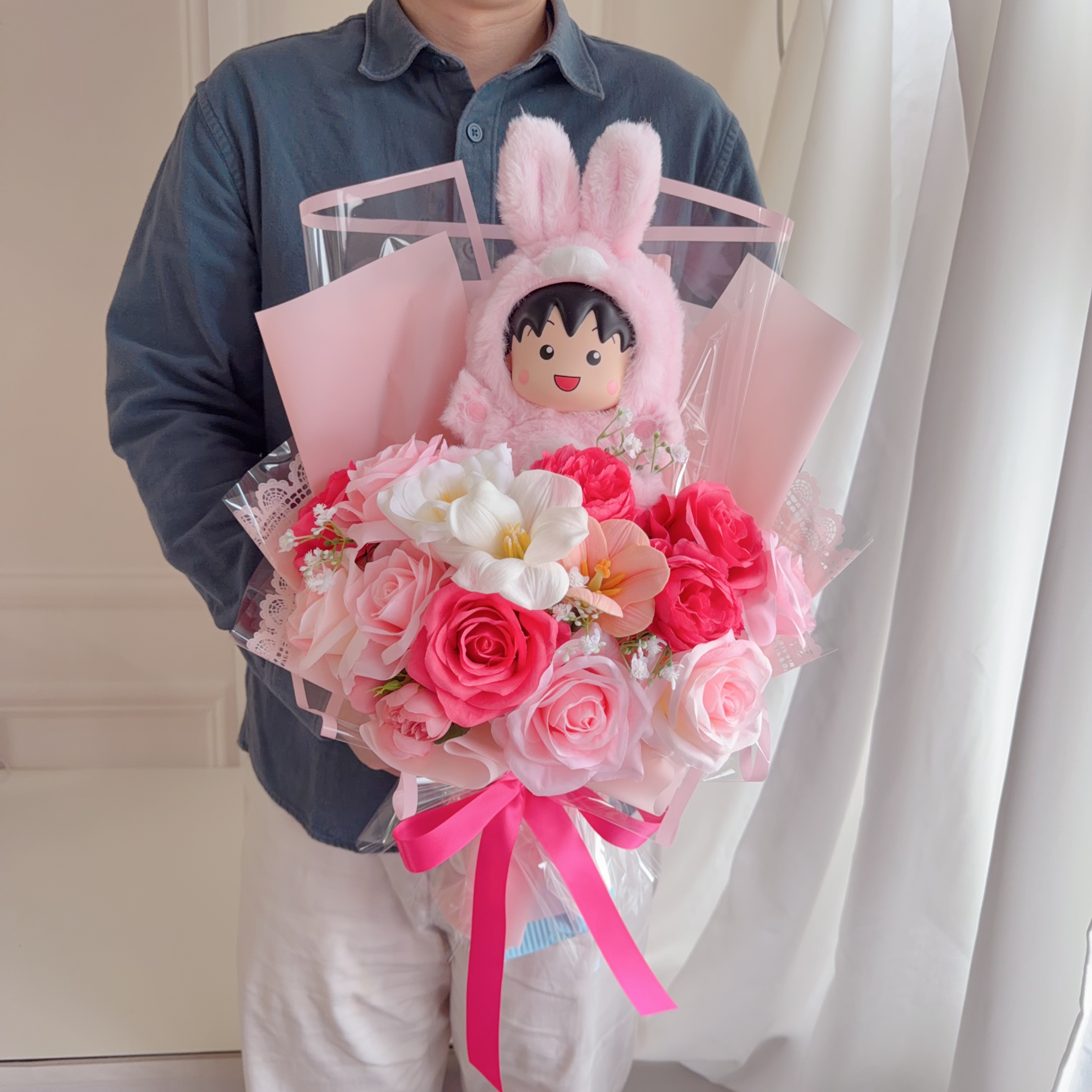 （現貨）小丸子公仔花