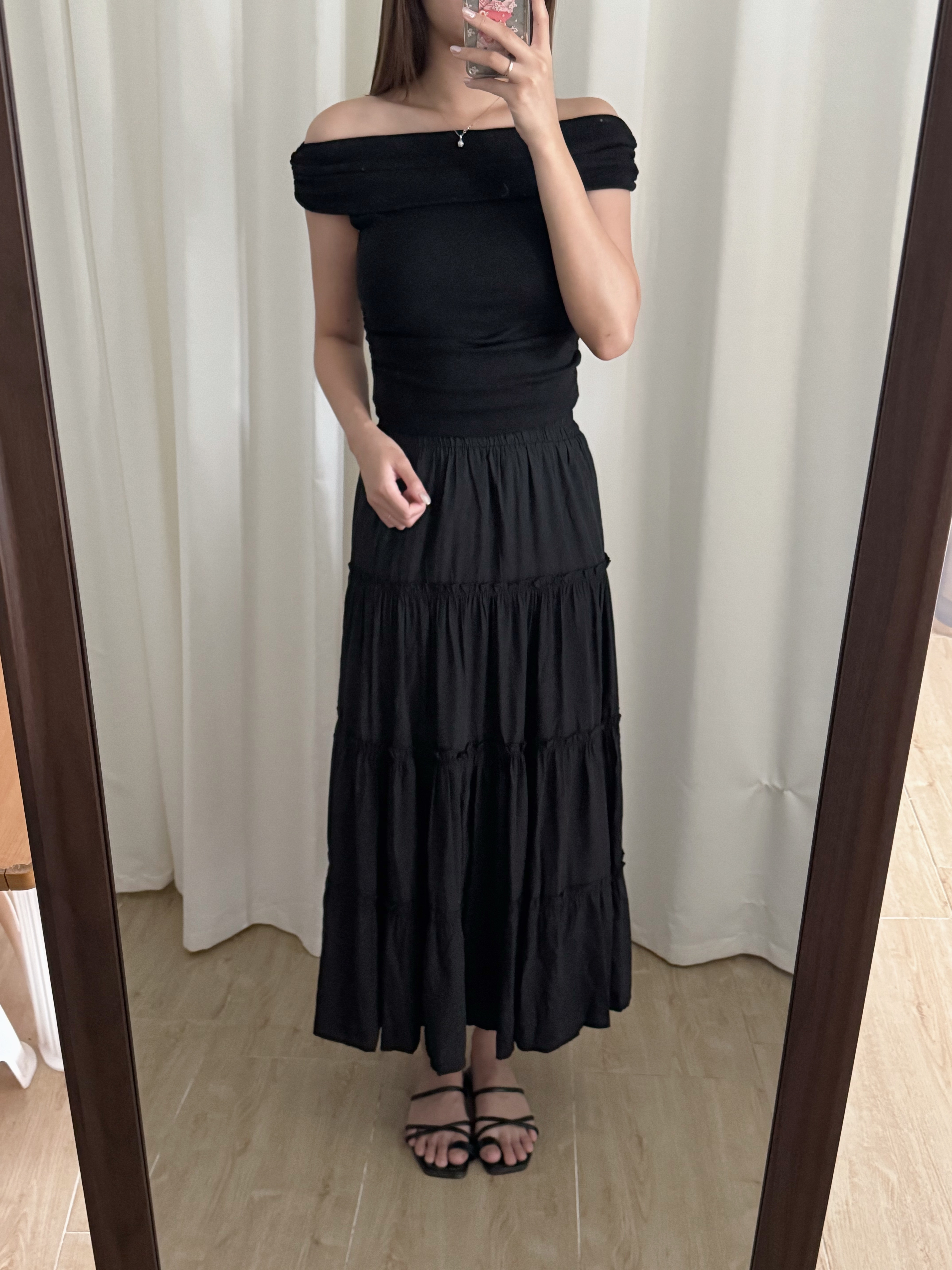 蓬蓬感蛋糕長裙(兩色入)