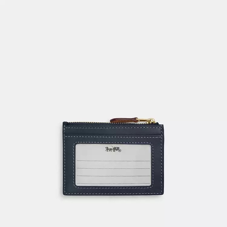 ✈️🇺🇸🇨🇦Coach outlet 💙 牛仔布＆皮Signature C pattern 拉鍊卡套現貨😎