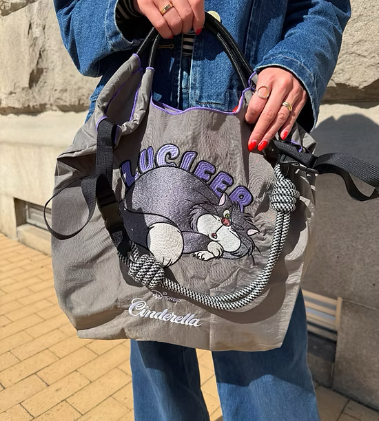 日本預訂📍日本限定Ball & Chain x 迪士尼貓貓刺繡圖案袋 (M Size) 不包郵