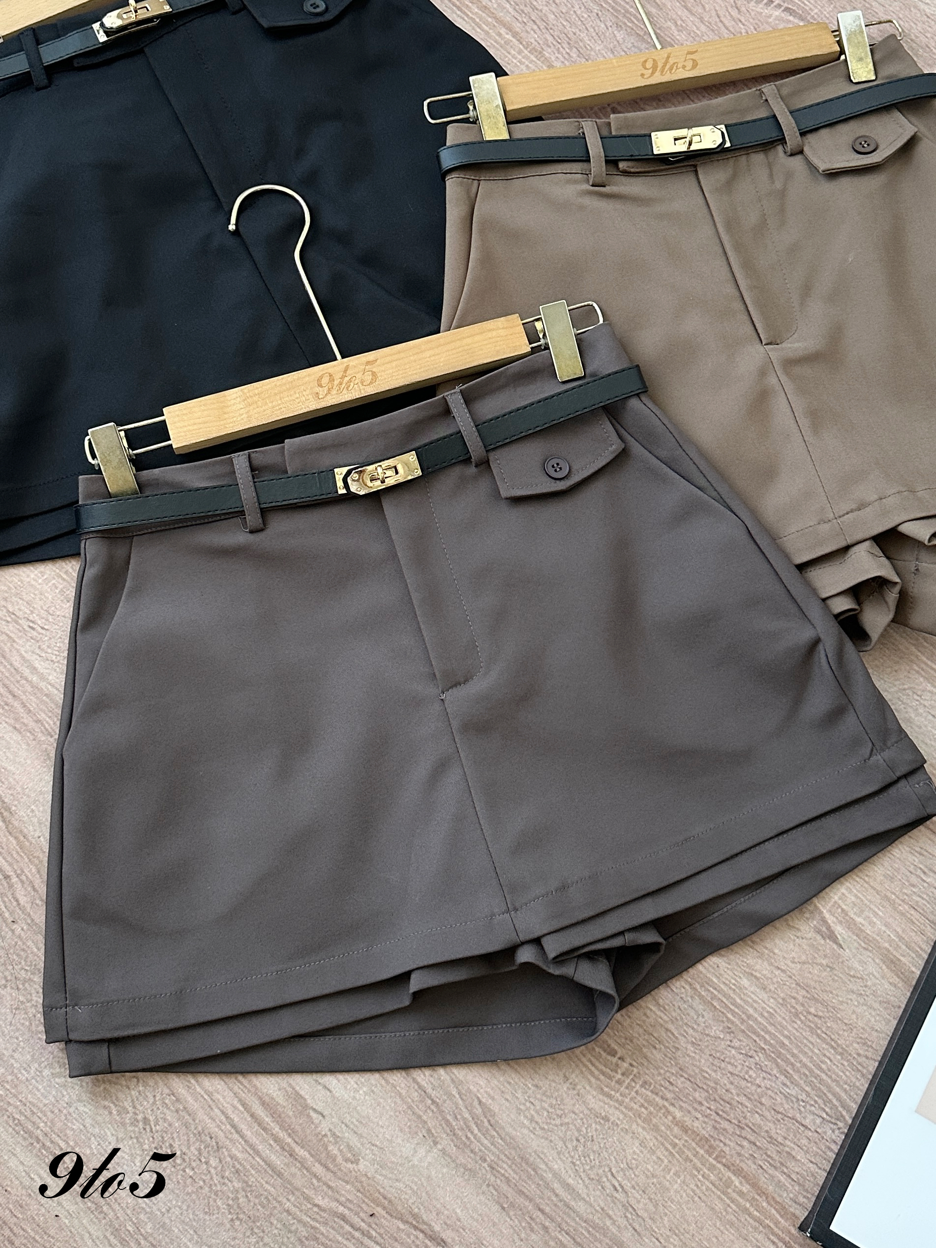 S1922 A Line Short Skort - 3 Colors 