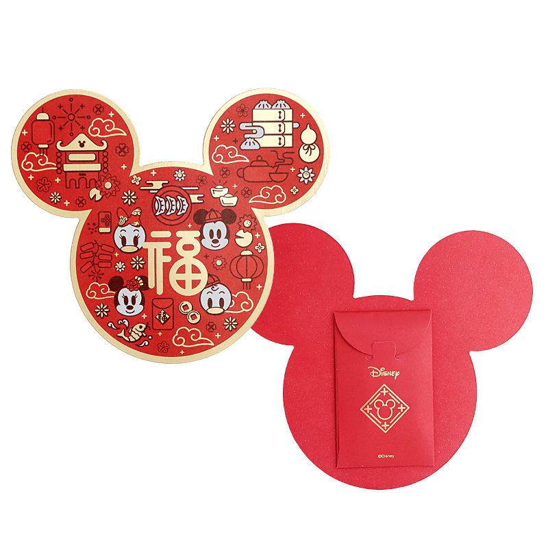 迪士尼立體卡通新年利是封(1套6個) -1套- 現貨