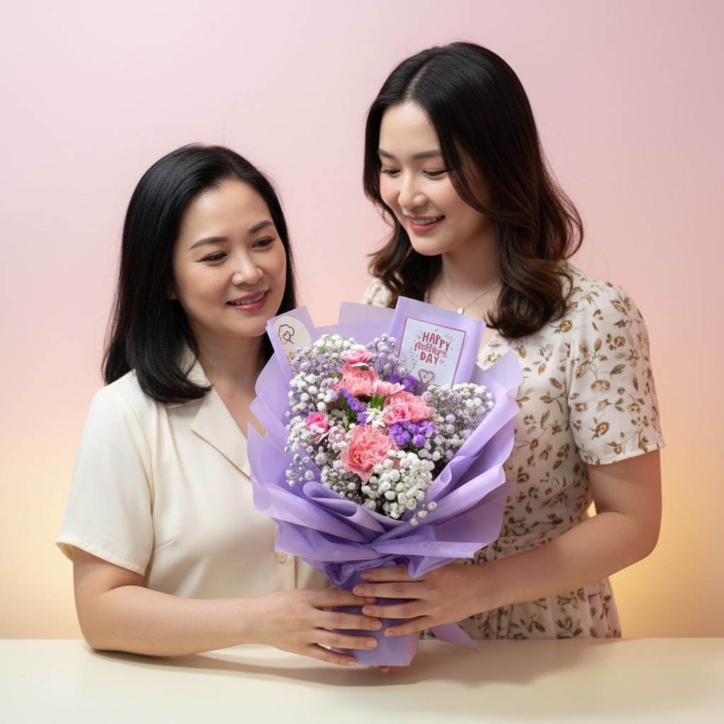 👉🏻鮮👈🏻淺粉康乃馨 3支 5支丨母親節花束丨淺粉花束丨康乃馨花束