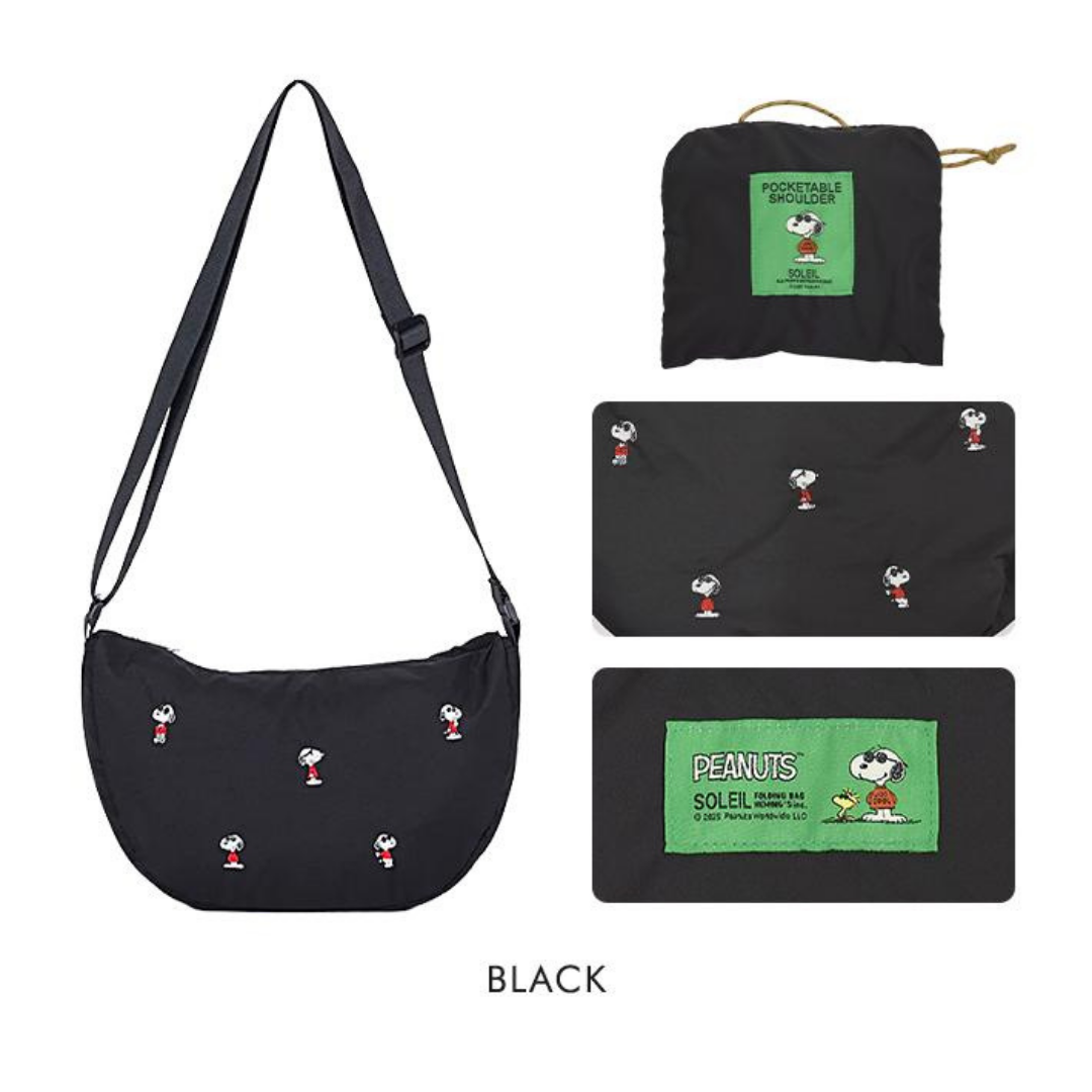 代購【 2026新商品 日本 直送 SNOOPY 輕量可摺疊 斜孭袋｜SNOOPY Packable Shoulder Bag 】