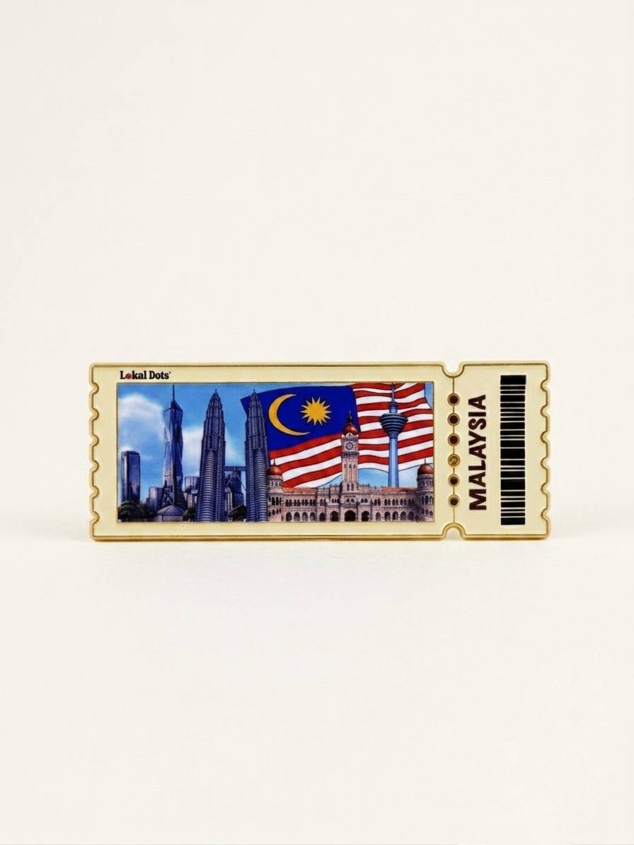 LD49 - Enamel Magnet Ticket 