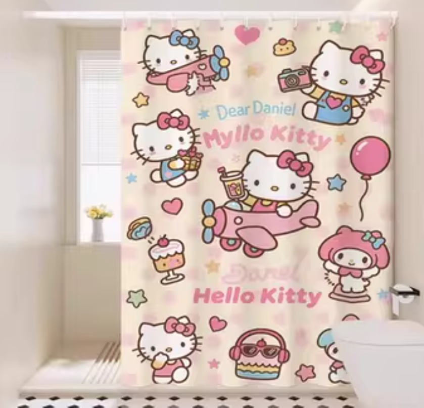 浴簾 HELLO KITTY KT1215