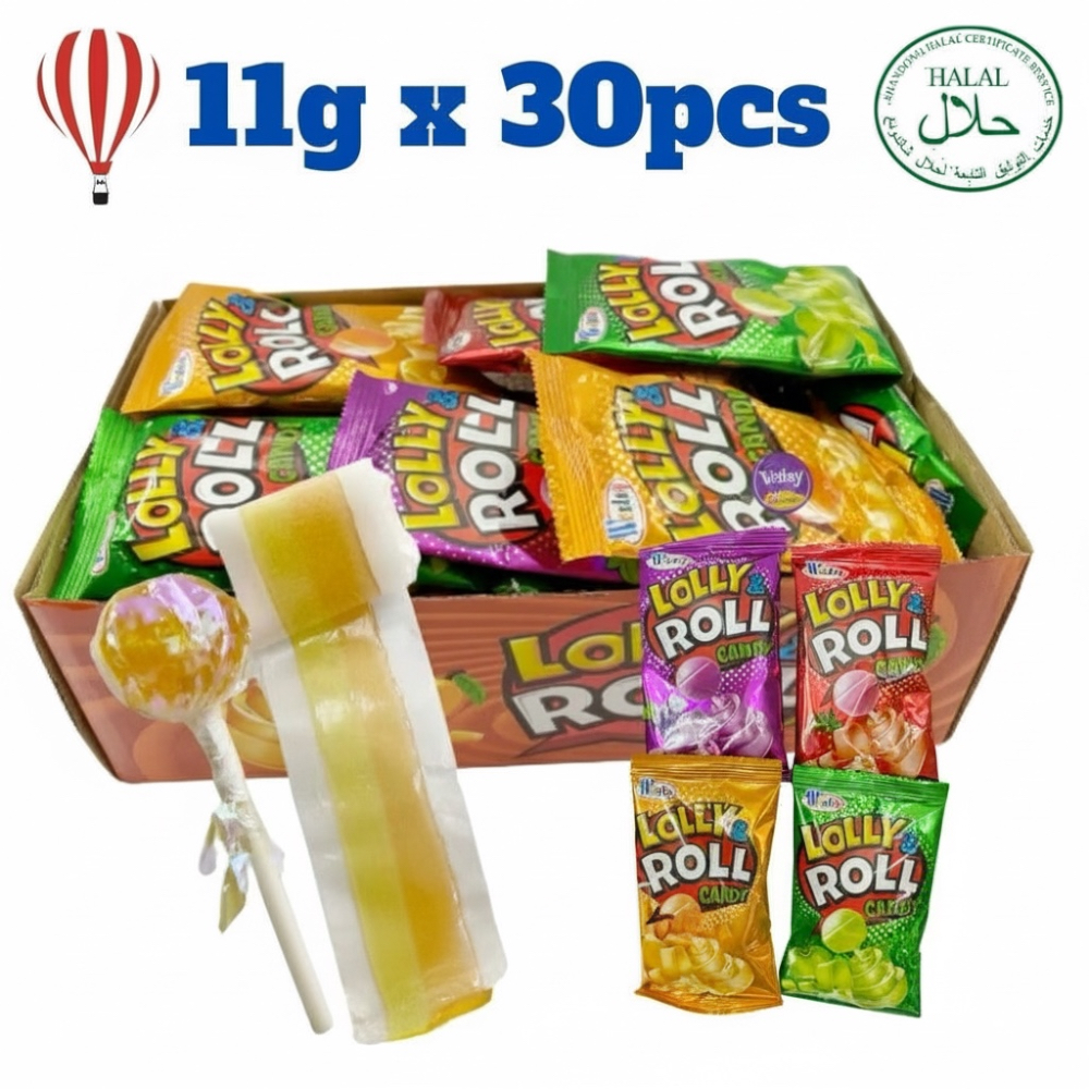 Seahorse Lolly Roll Lollipop candy gula buah-buahan 30pcs