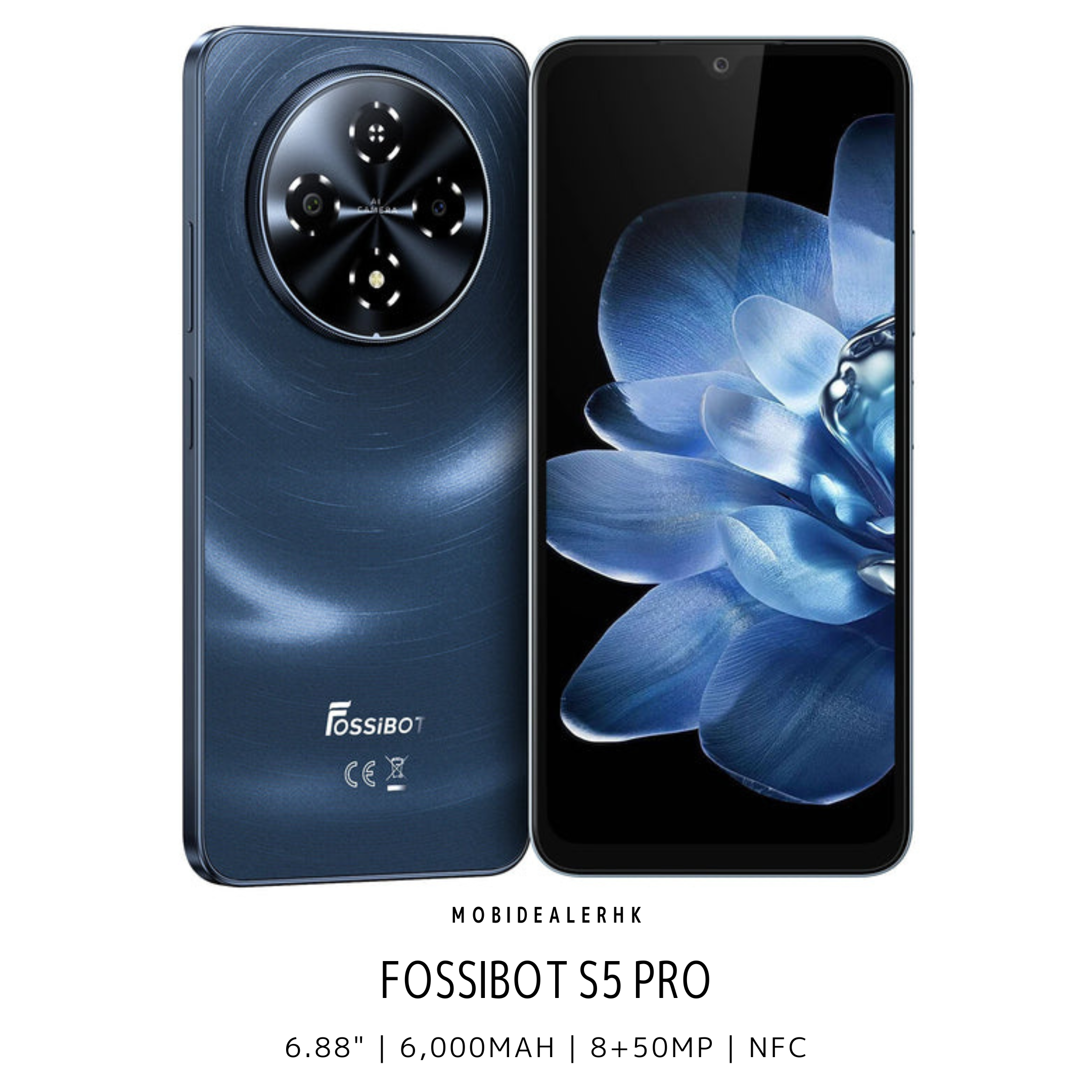 Fossibot S5 Pro | 智能手機 | 6.88" | 6,000mAh | 8+50MP | NFC