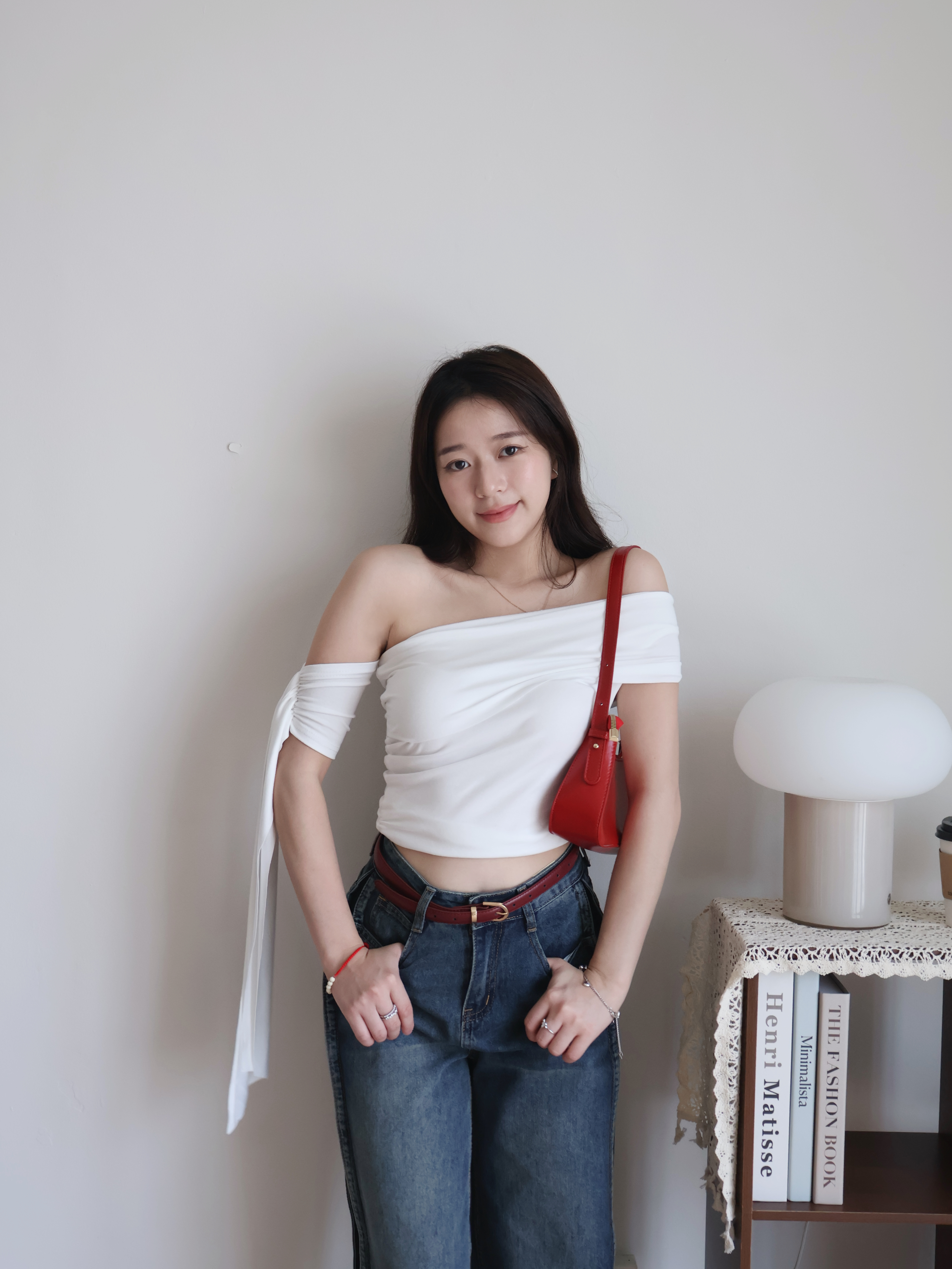 Arthur Off Shoulder Shirt | White