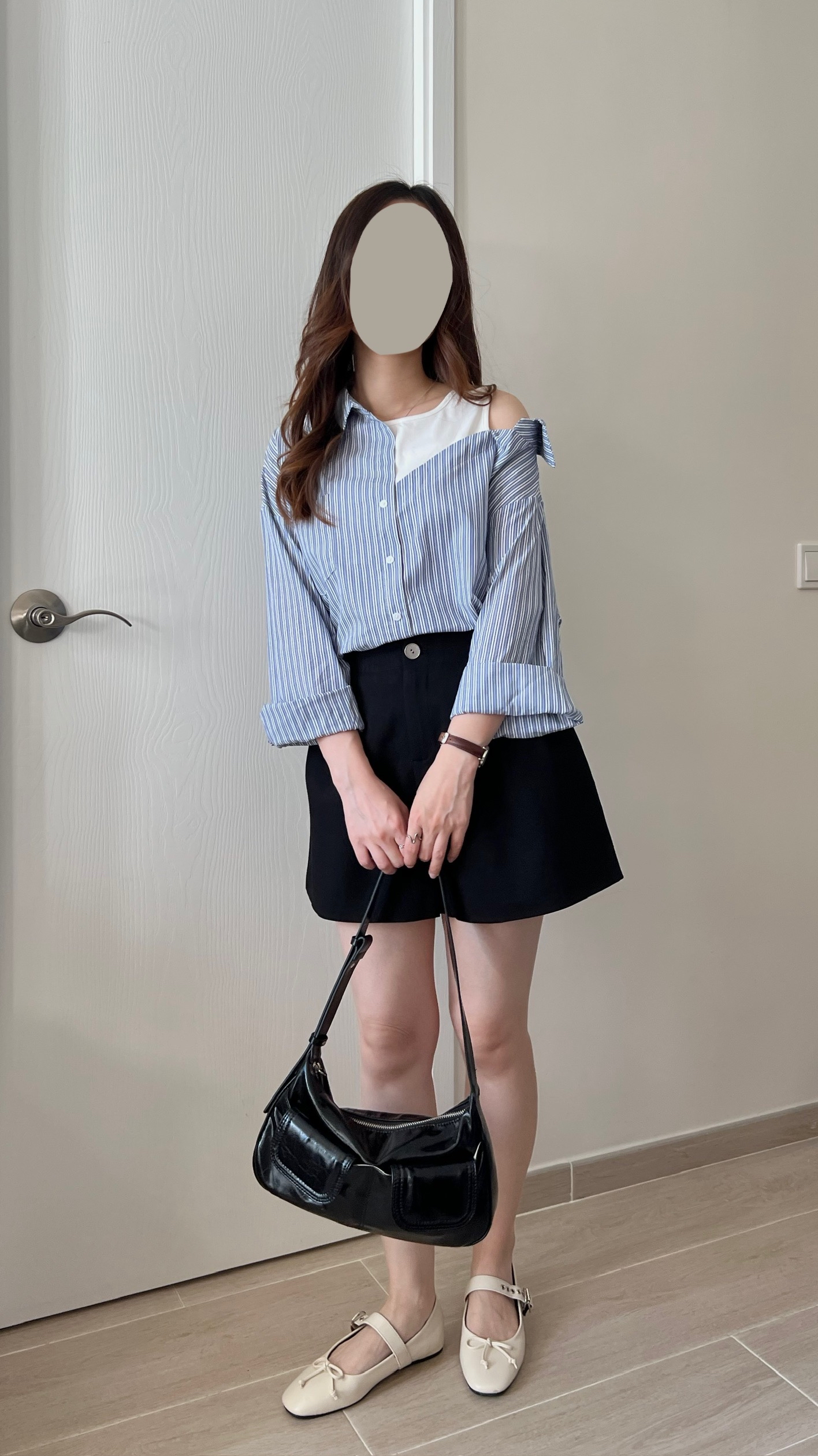 自留推薦假兩件恤衫 現貨