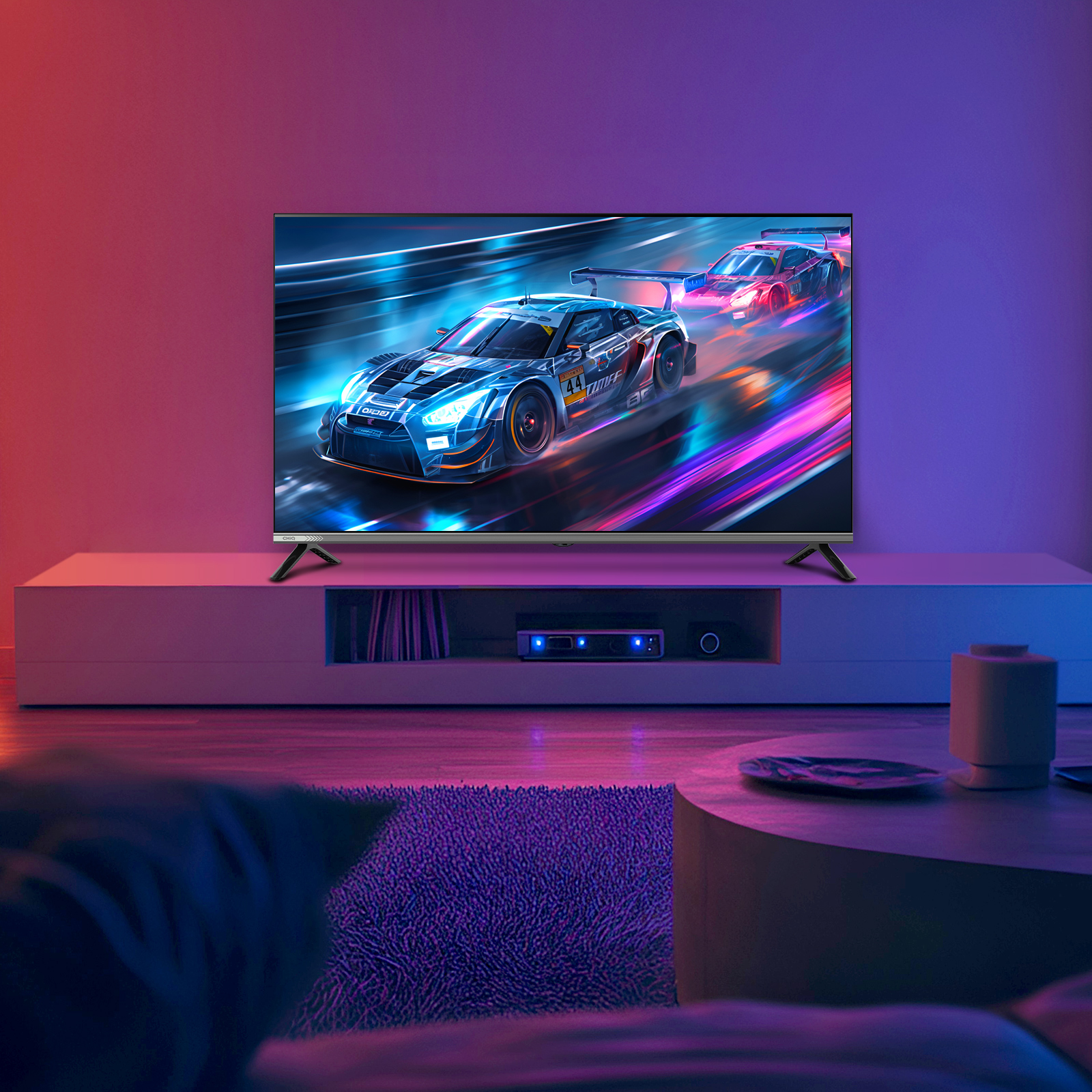 [2 Years General Warranty] CHiQ 40 Inch QLED Google TV Metal Frameless Dolby Audio L40QM9