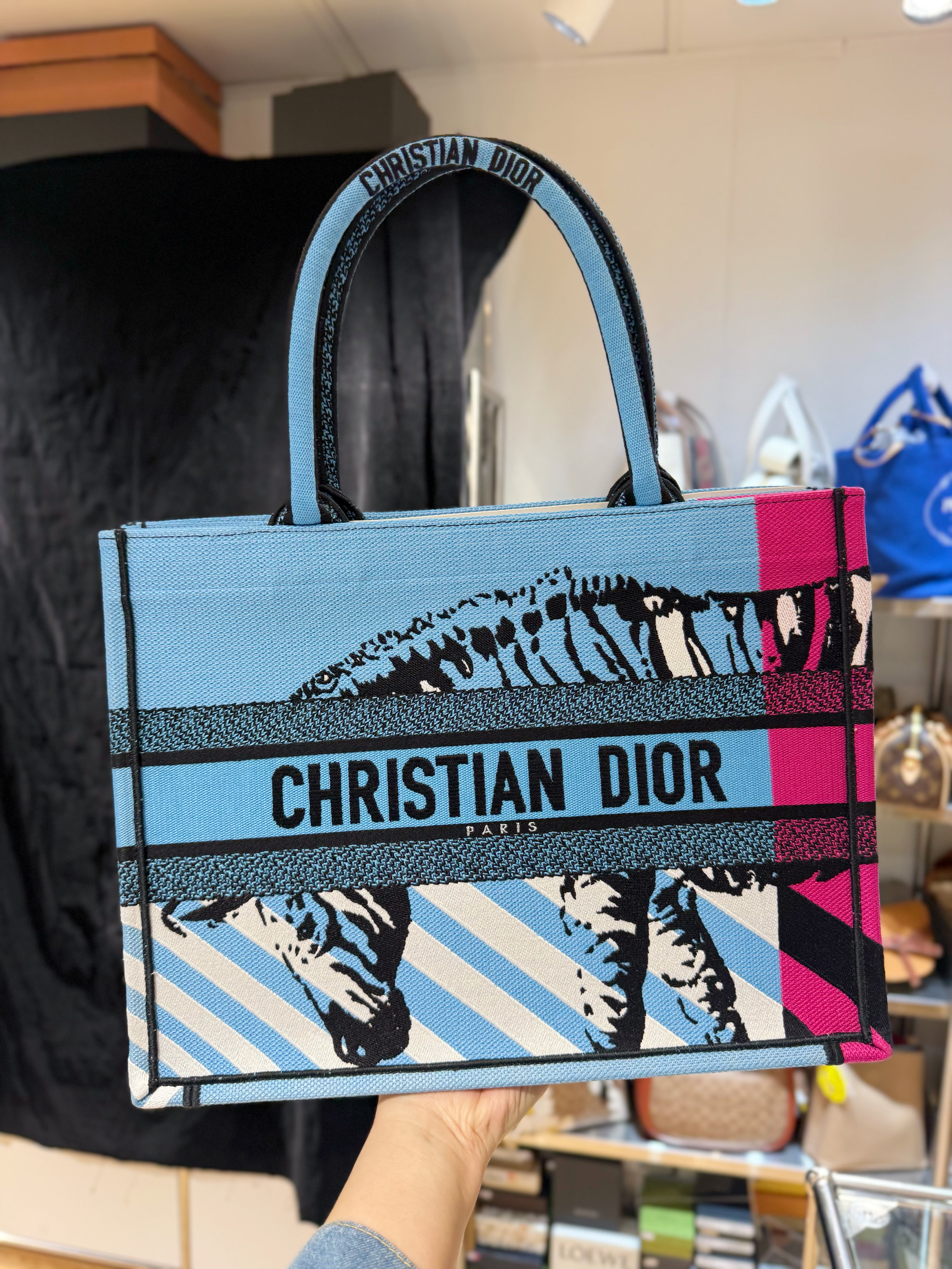 Dior book tote M zebra