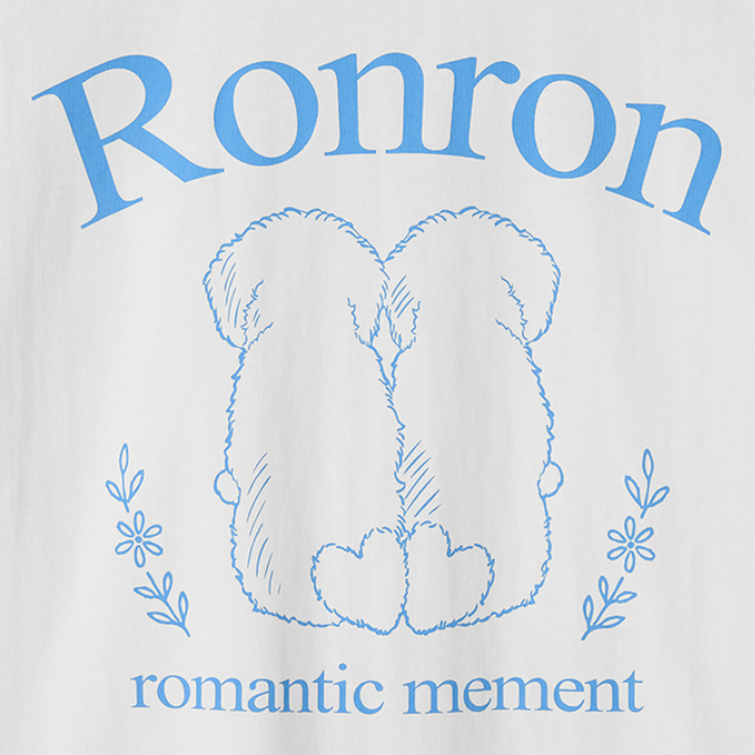 [RONRON] PUPPY TAILS BASIC FIT T SHIRT (2色)