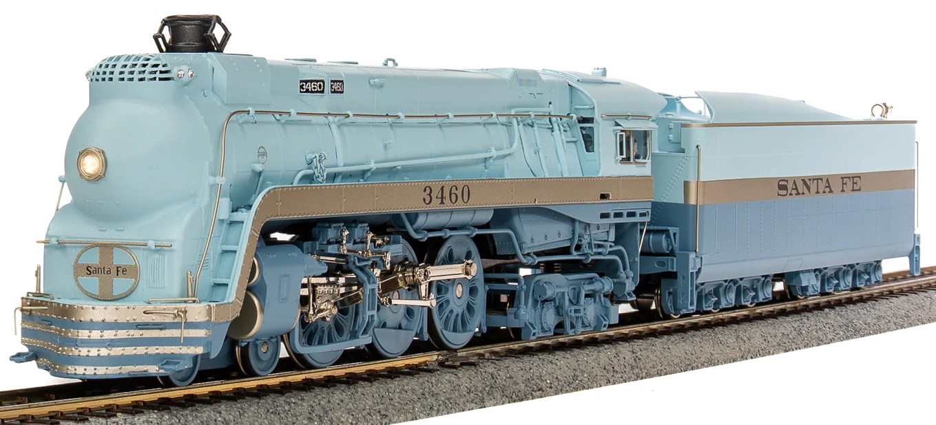 BROADWAY LIMITED HO ATSF Blue Goose DCC Sound and Smoke