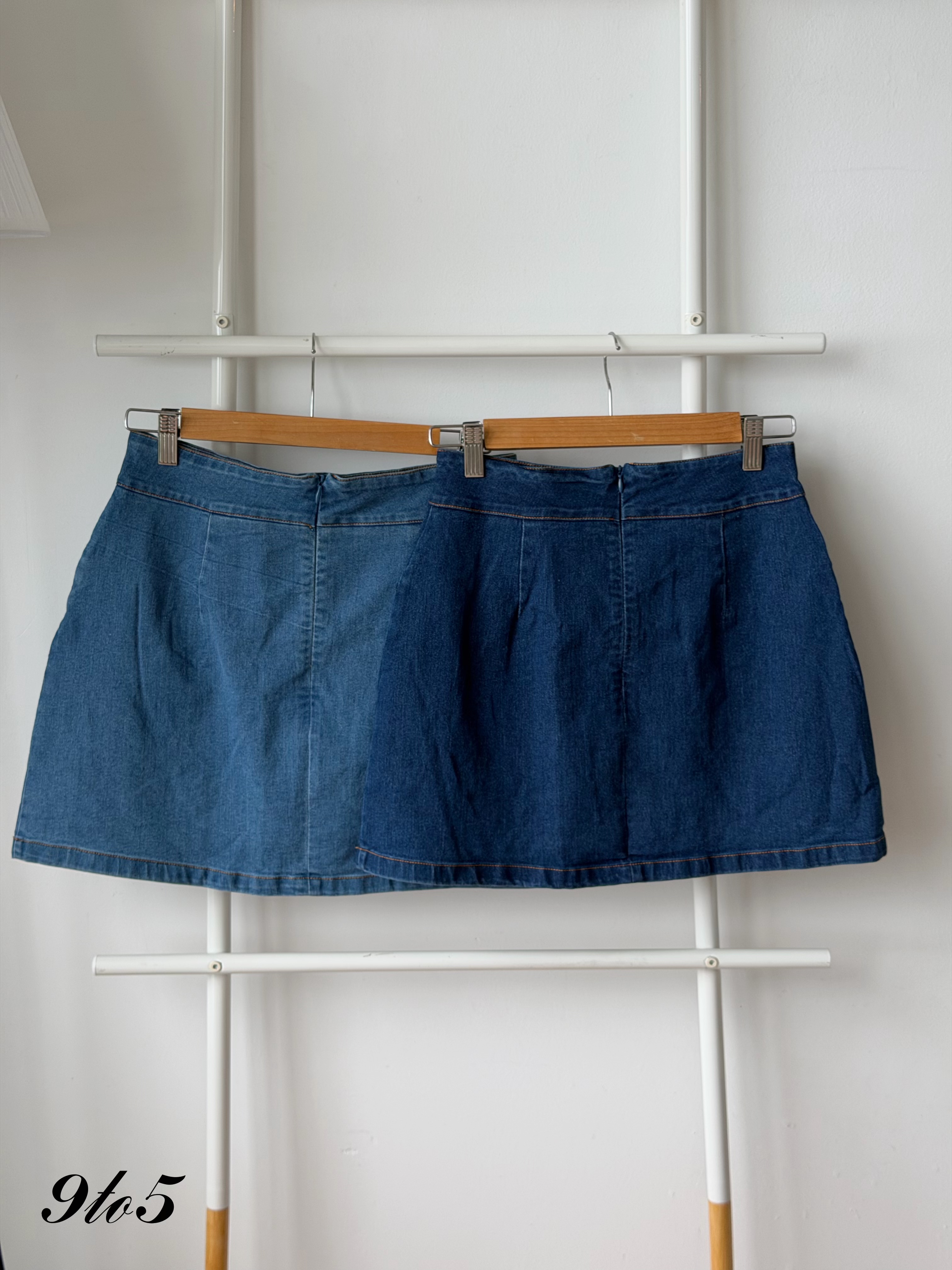D2375 CNY Denim Matching Set - Dark Blue & Light Blue 