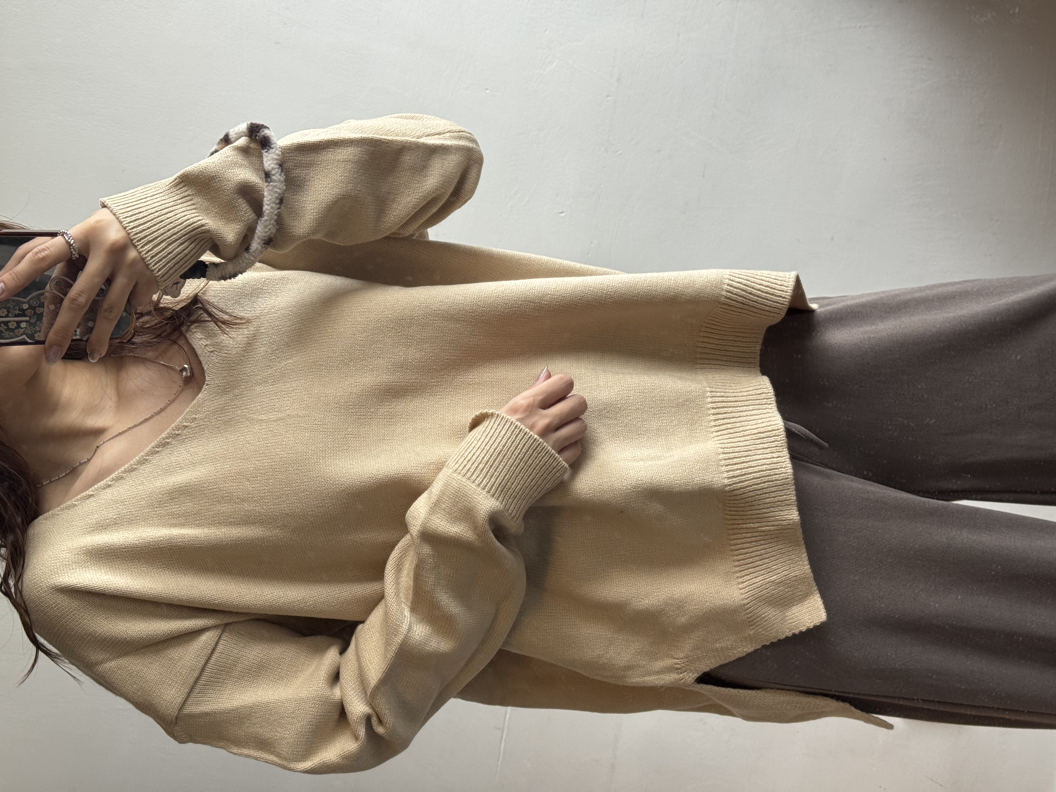 特貨 淨色針織top 