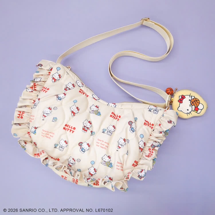 日本預訂📍日本Hello Kitty x Accommode可愛系列 - 花邊斜咩袋 不包郵 25/6日本開售