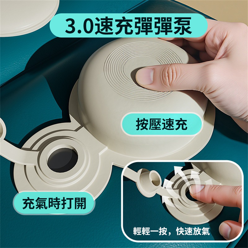 充氣腳墊 腳凳 長途飛機放腳墊 火車 高鐵 汽車足墊 充氣腳墊足踏 白色 [平行進口] HK2769