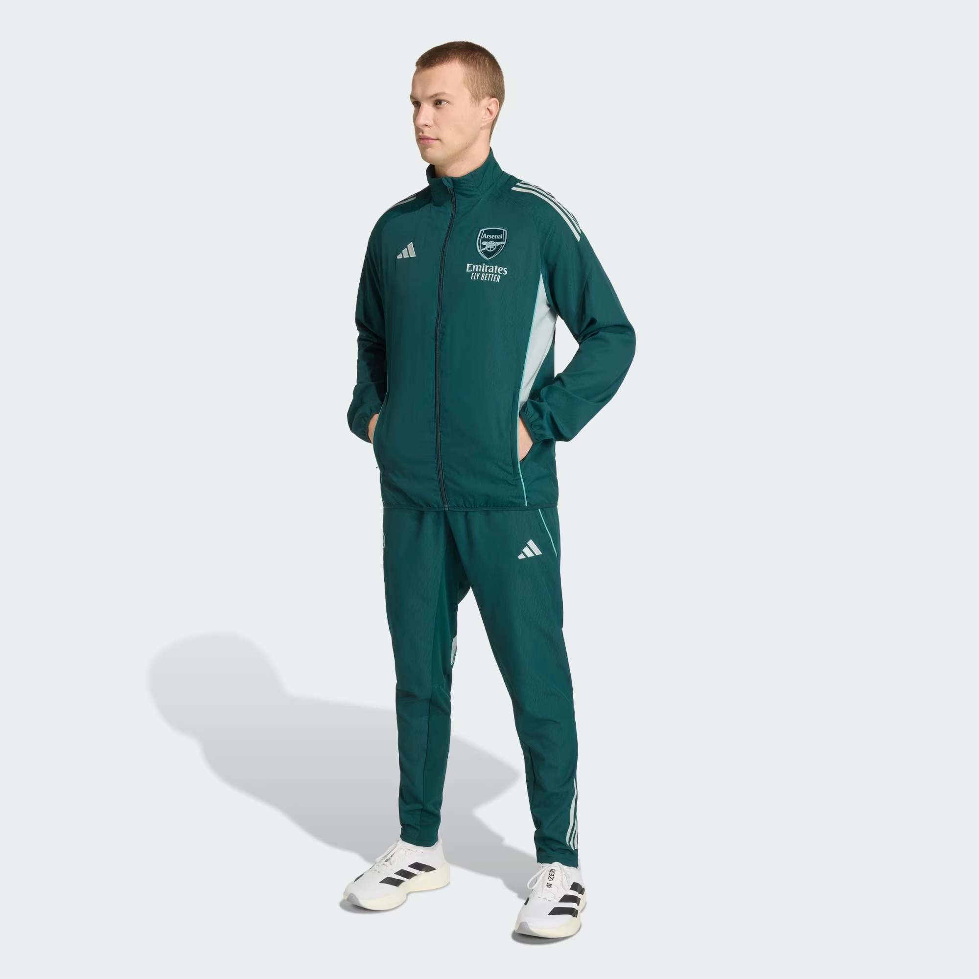 Adidas Arsenal 阿仙奴 2025-26 綠色展示外套 KB1825