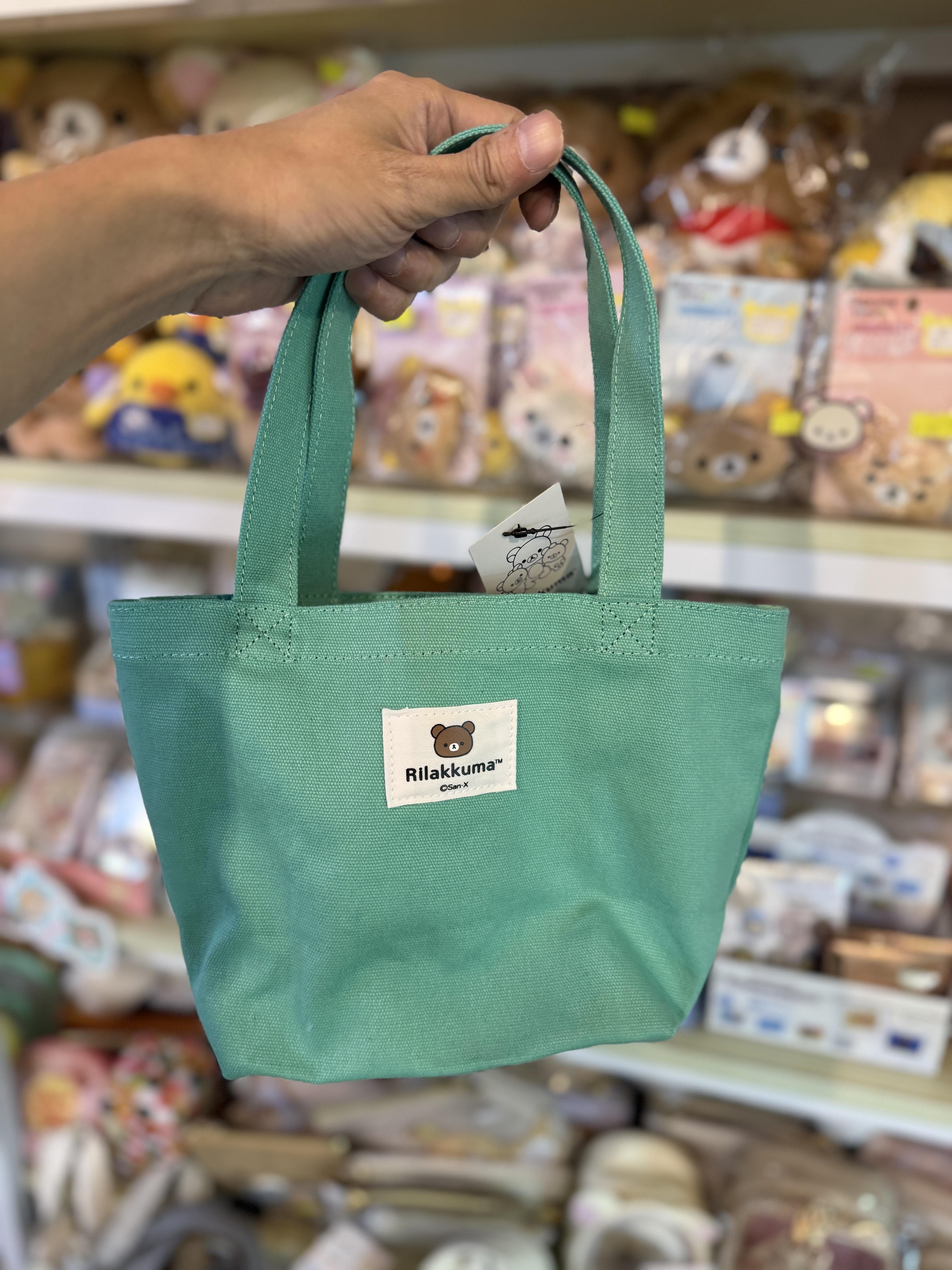 《現貨》全新日本專店限定 Rilakkuma立體頭仔手挽袋