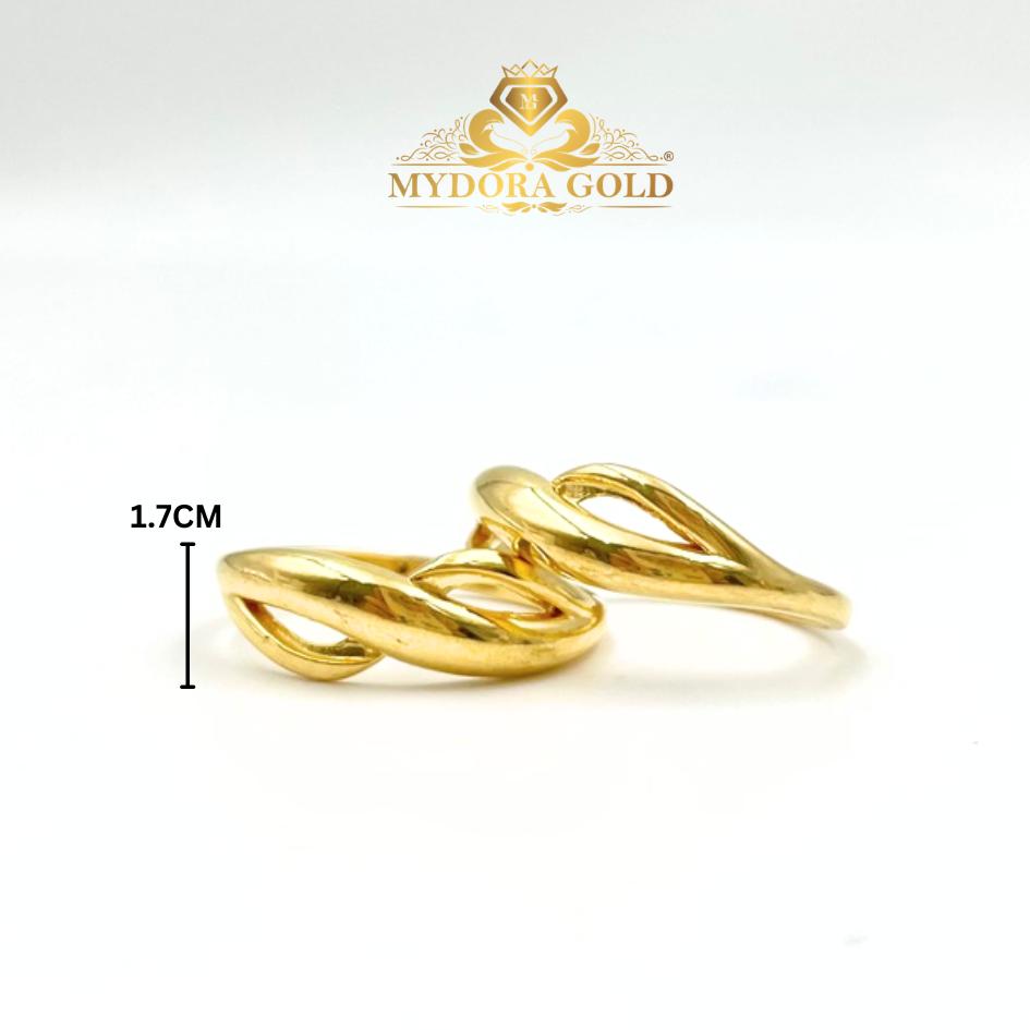 MYDORA Cincin Silang Seri (5G) l EMAS 916/ 22K