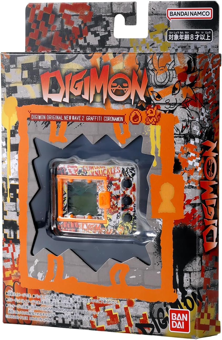 (預訂訂金 各$100) (總價 各$138) Bandai 數碼暴龍機 Digimon Original New Wave 2 (日冕獸塗鴉 Graffiti Coronamon / 像素之心 Pixel Heart / 插畫冠軍 Ver.1-5 Illustration Champion Ver.1-5 / 黑色標誌 Logo Black) (行版) 