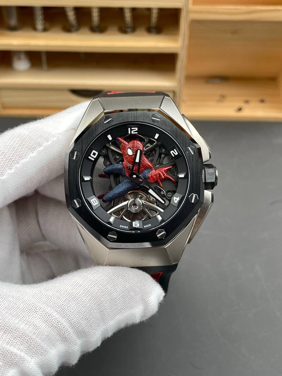 🚀新品 爱彼蜘蛛侠 皇家橡树概念26631/42mm/手动陀飞轮💯