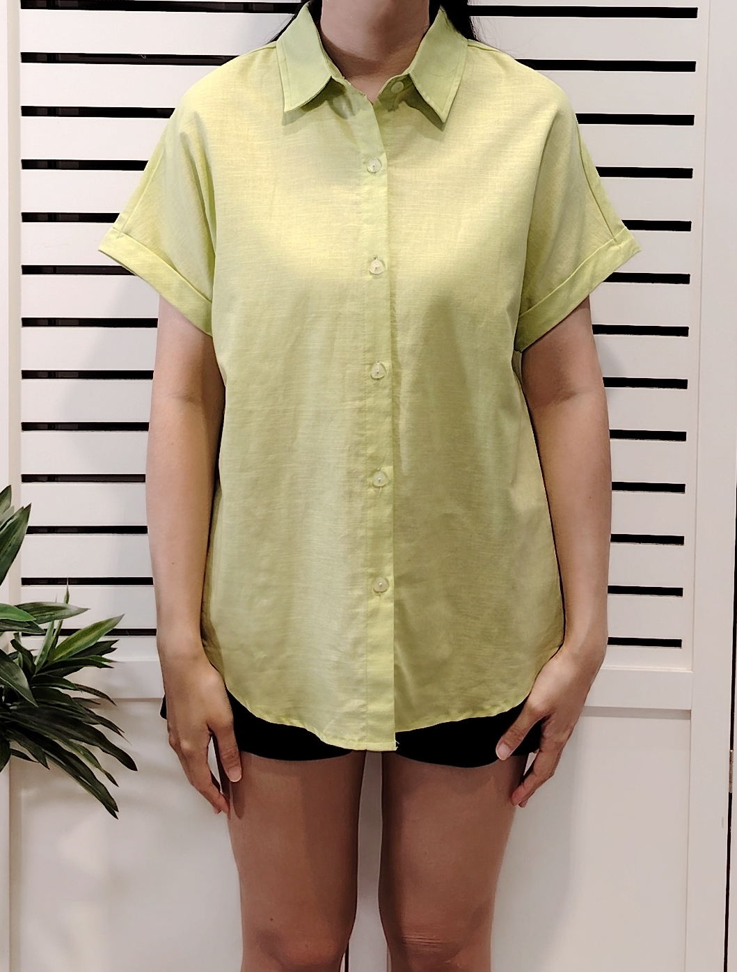 H9376 Linen Basic Shirt