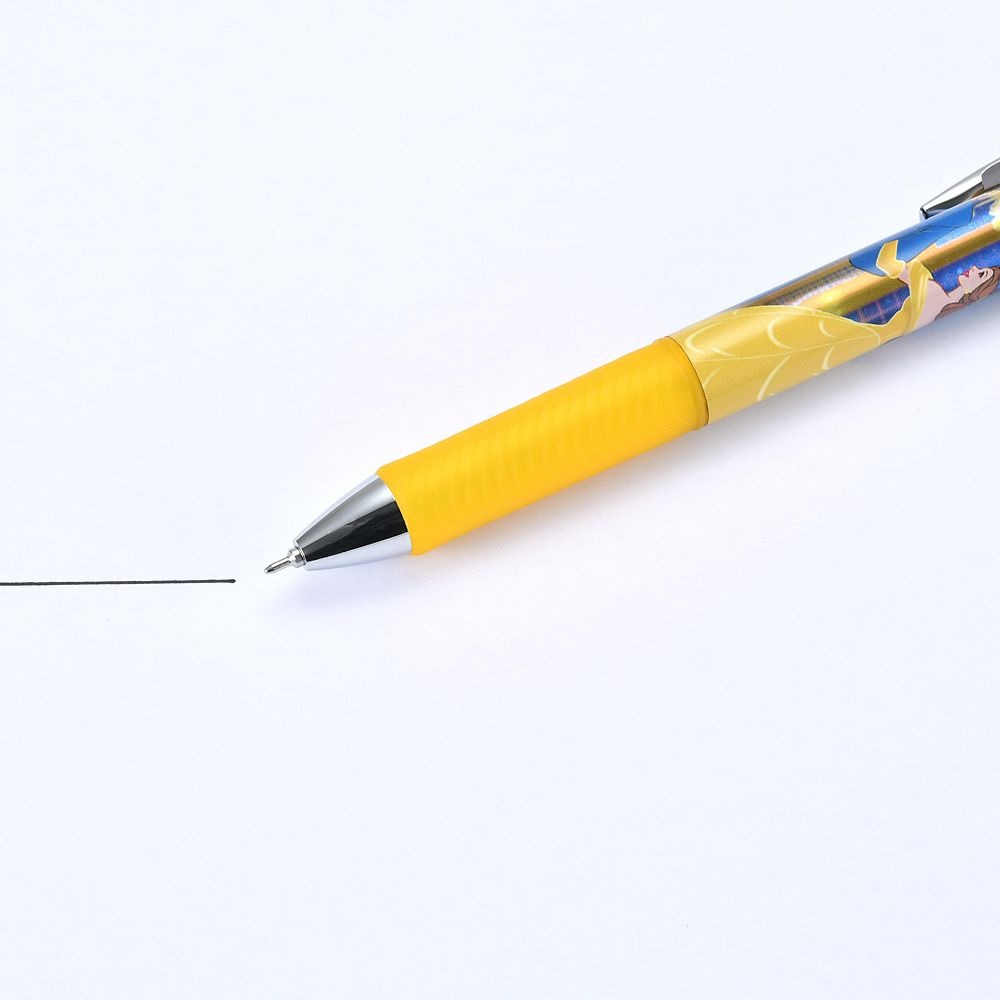 現貨｜【日本 Disney Store 限定】美女與野獸 Belle 貝兒 日本製 Pentel EnerGel 0.5mm 黑色 啫喱筆 208810