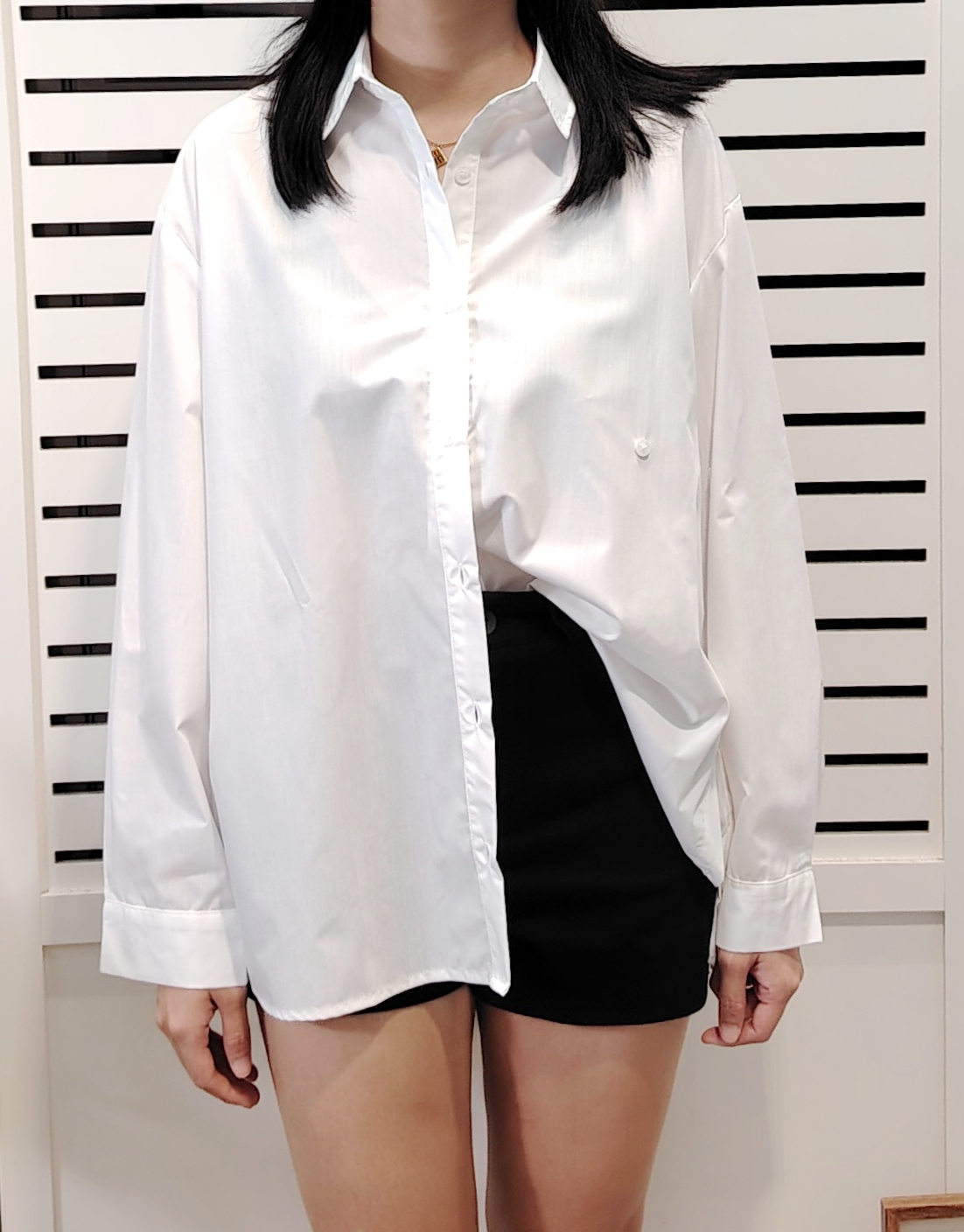 25042 Chic Long Sleeve Collar Shirt 