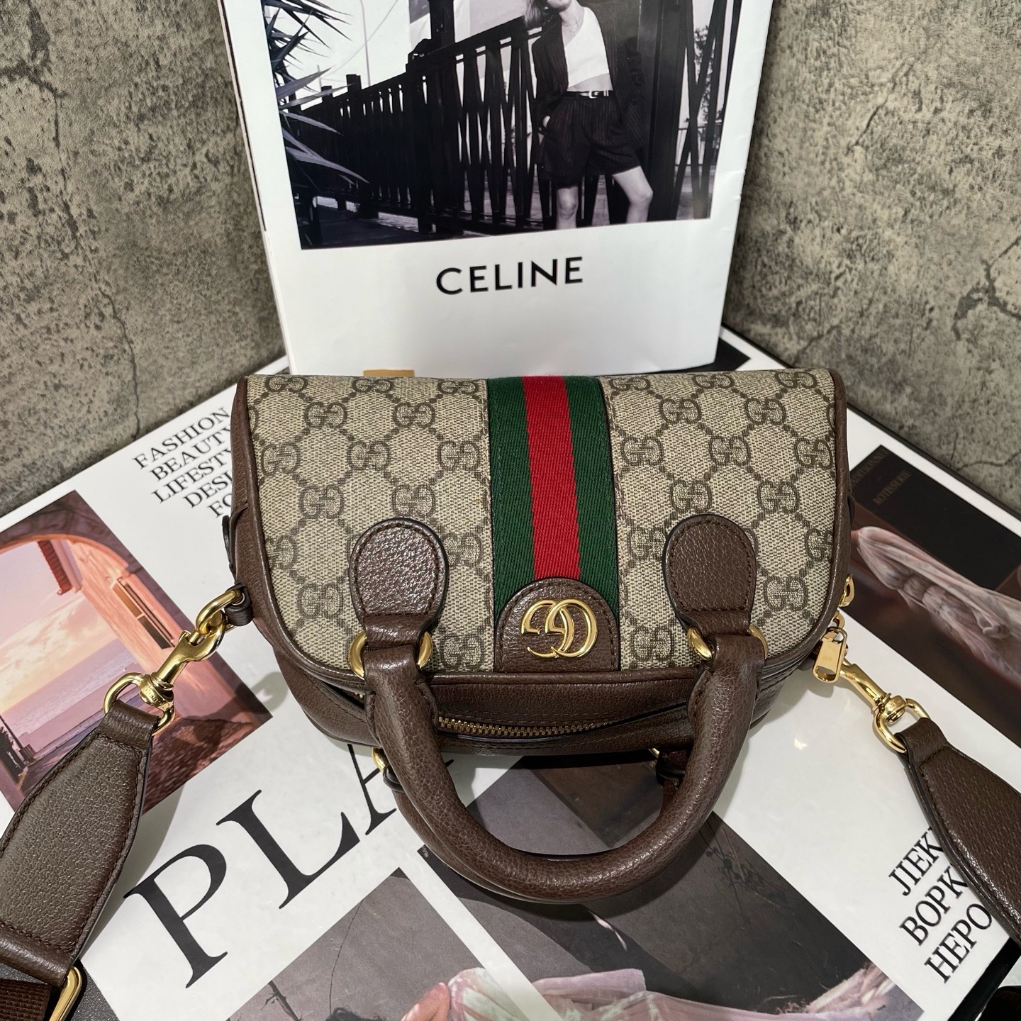 【預訂貨品】Gucci Ophidia 老花相機包