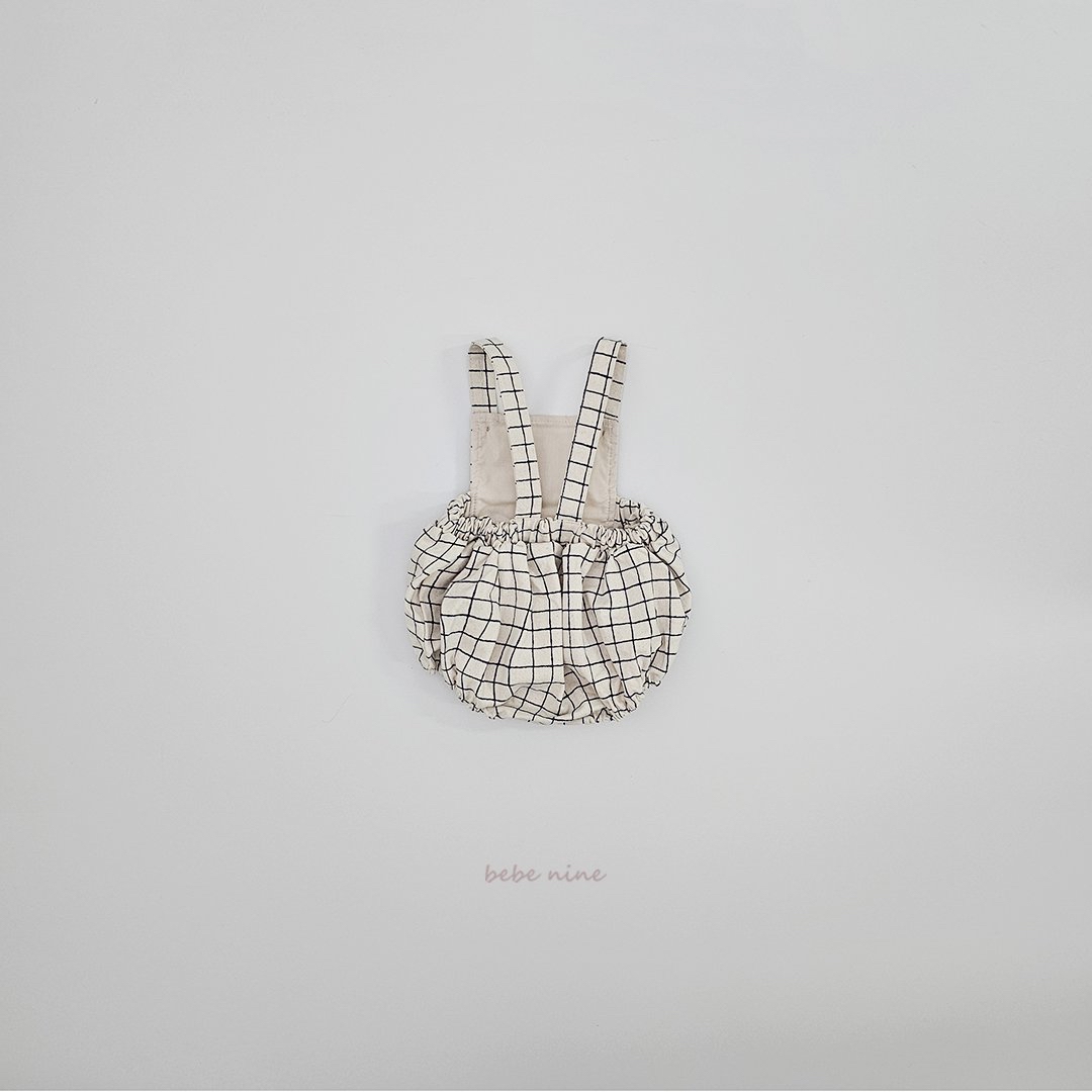 🌸預訂 韓國直送🌸🇰🇷Bebenine兩色條紋格紋吊帶包屁褲