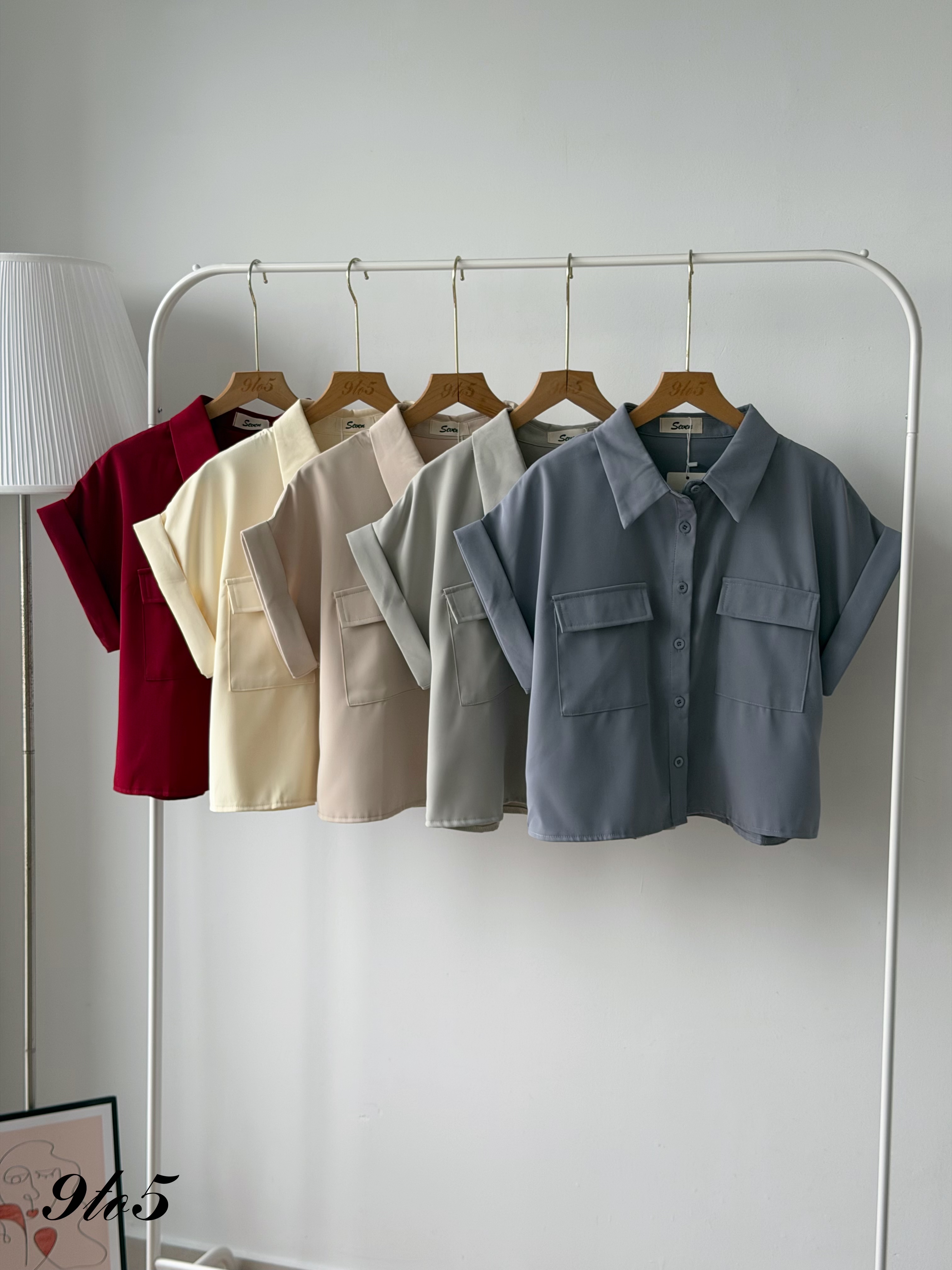 T4465 Cape Sleeve Shirt - 5 Colors