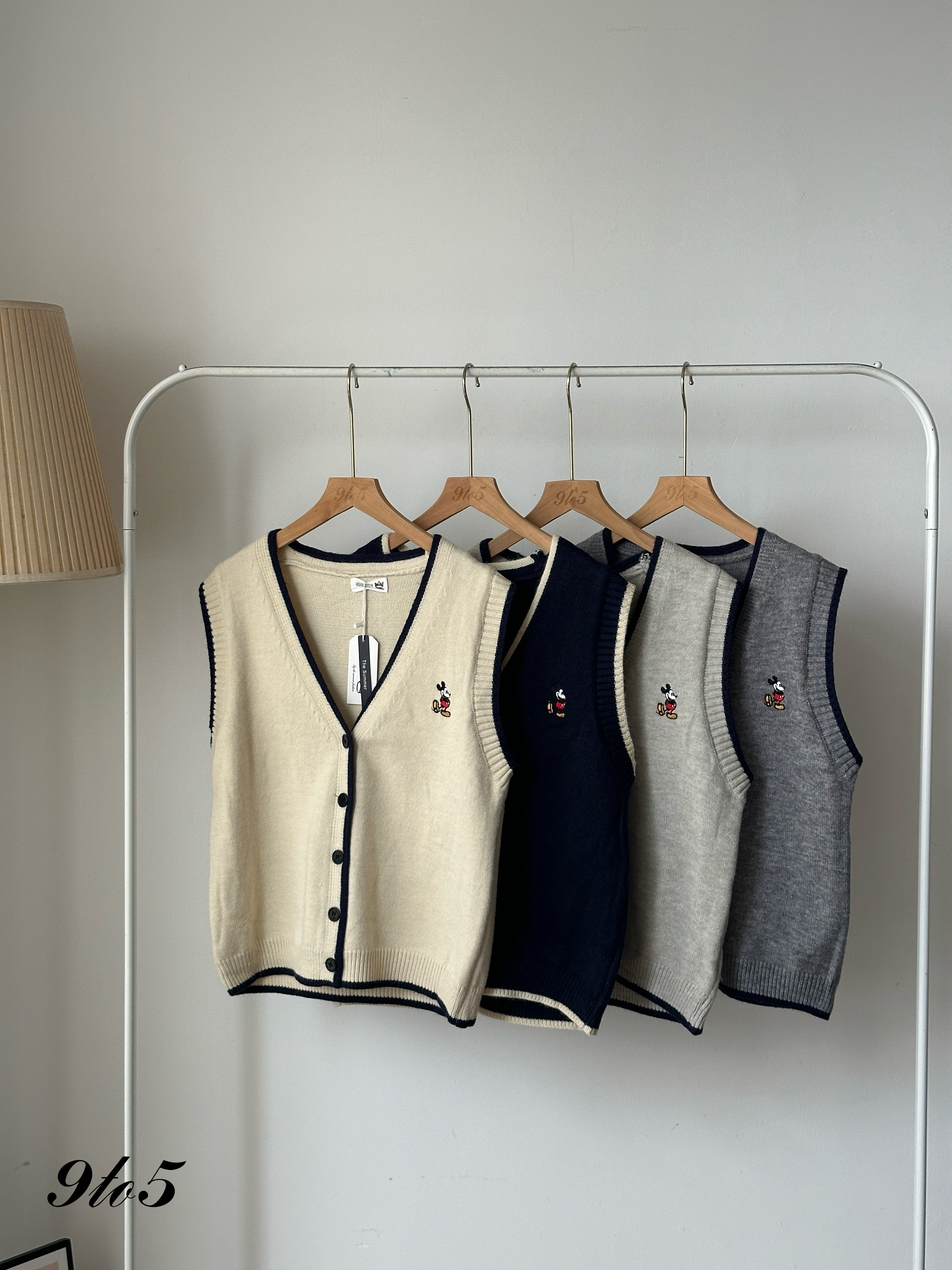 T4050 Mickey Knit Vest - 4 Colors